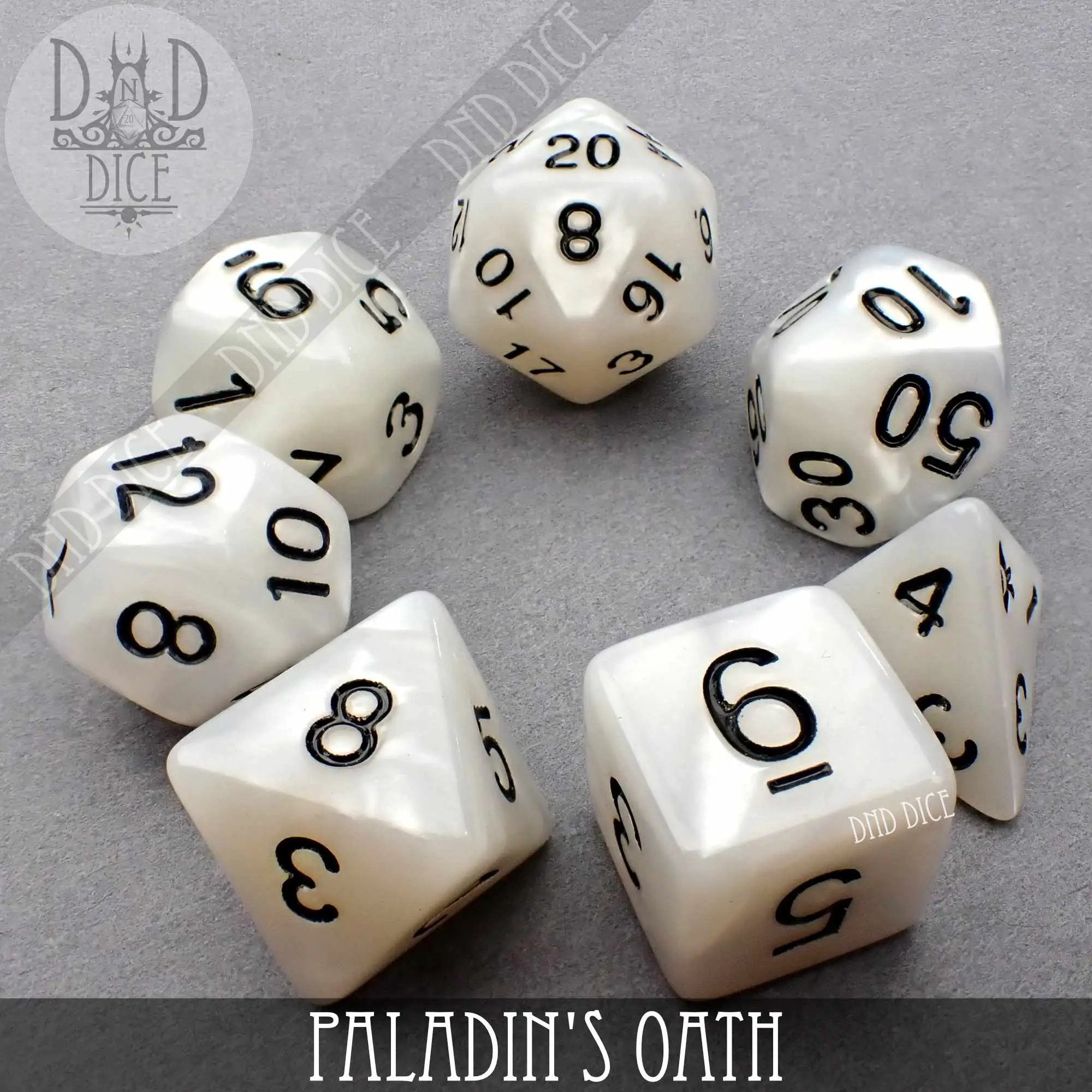 Holy Order Dice Set by DNDDICE.COM