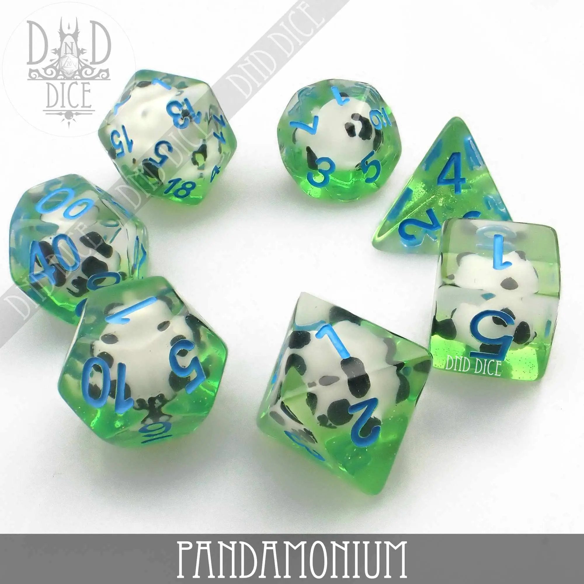 Pandamonium Dice Set by DNDDICE.COM