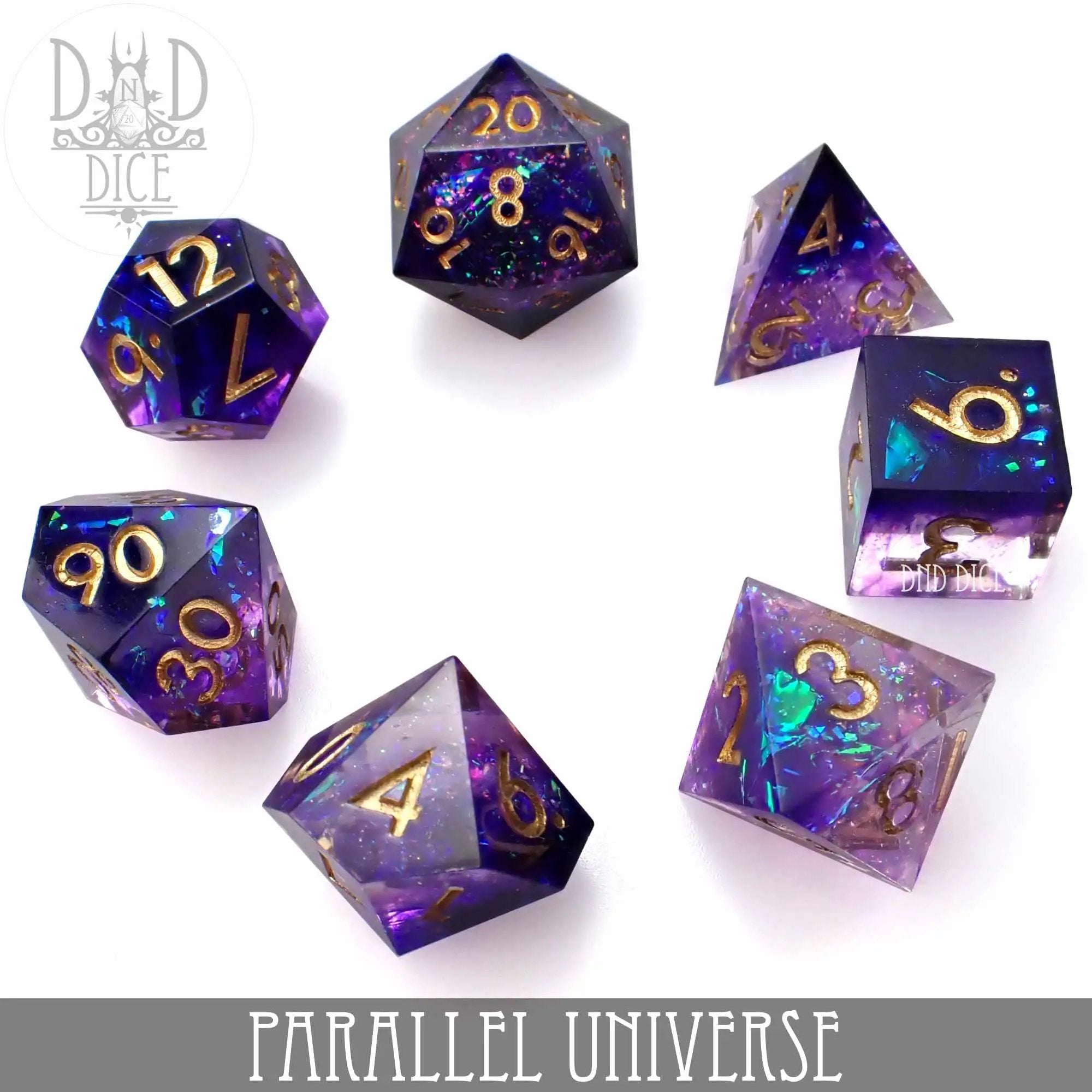 Parallel Universe Handmade Dice Set by DNDDICE.COM