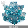 Permafrost Liquid Core Dice Set by DNDDICE.COM