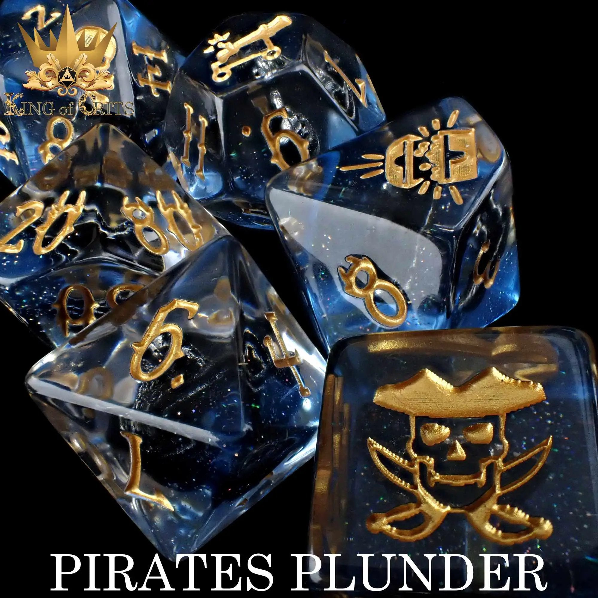 Pirates Plunder 11 Dice Set by DNDDICE.COM