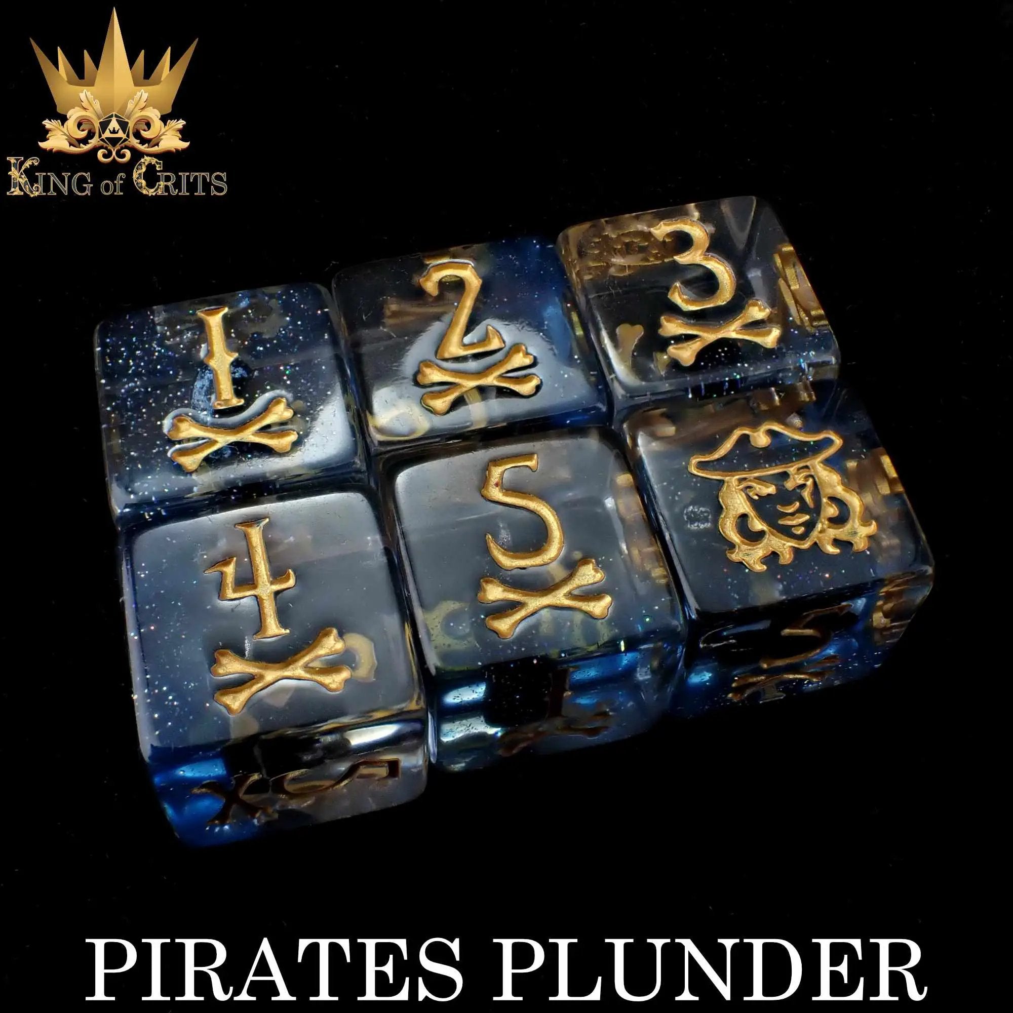 Pirates Plunder 11 Dice Set by DNDDICE.COM