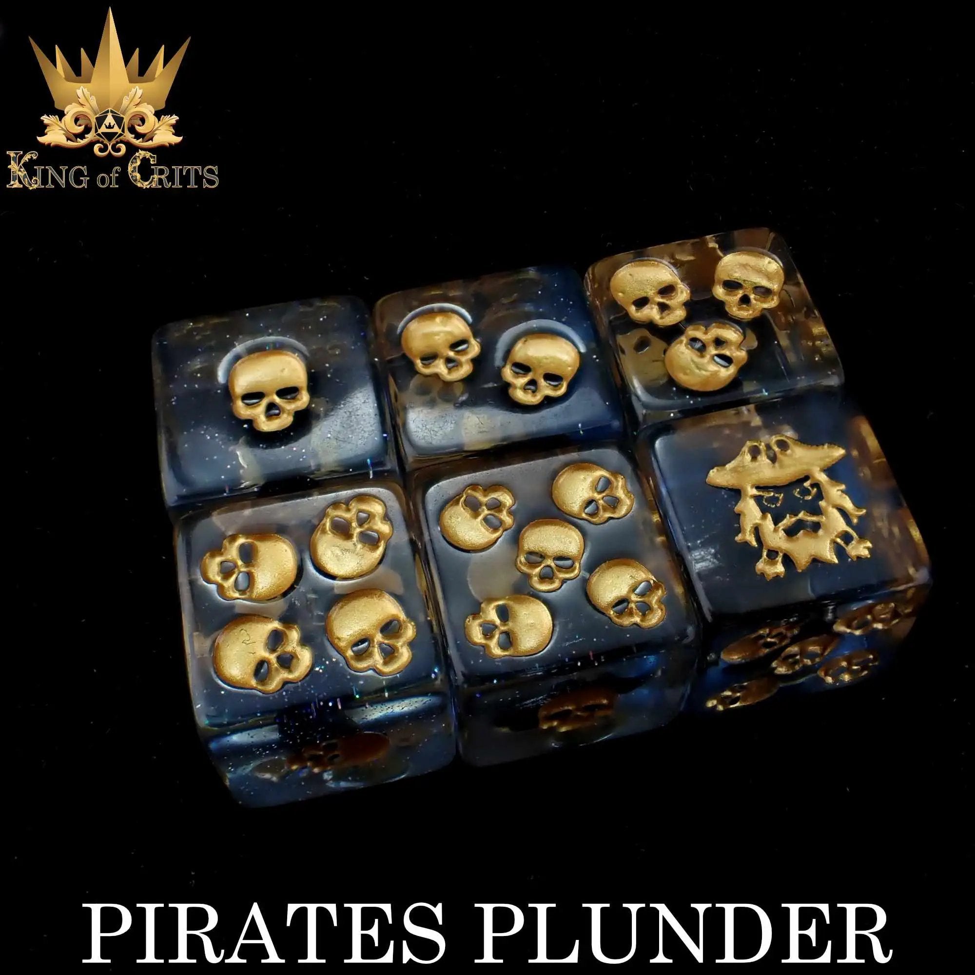 Pirates Plunder 11 Dice Set by DNDDICE.COM