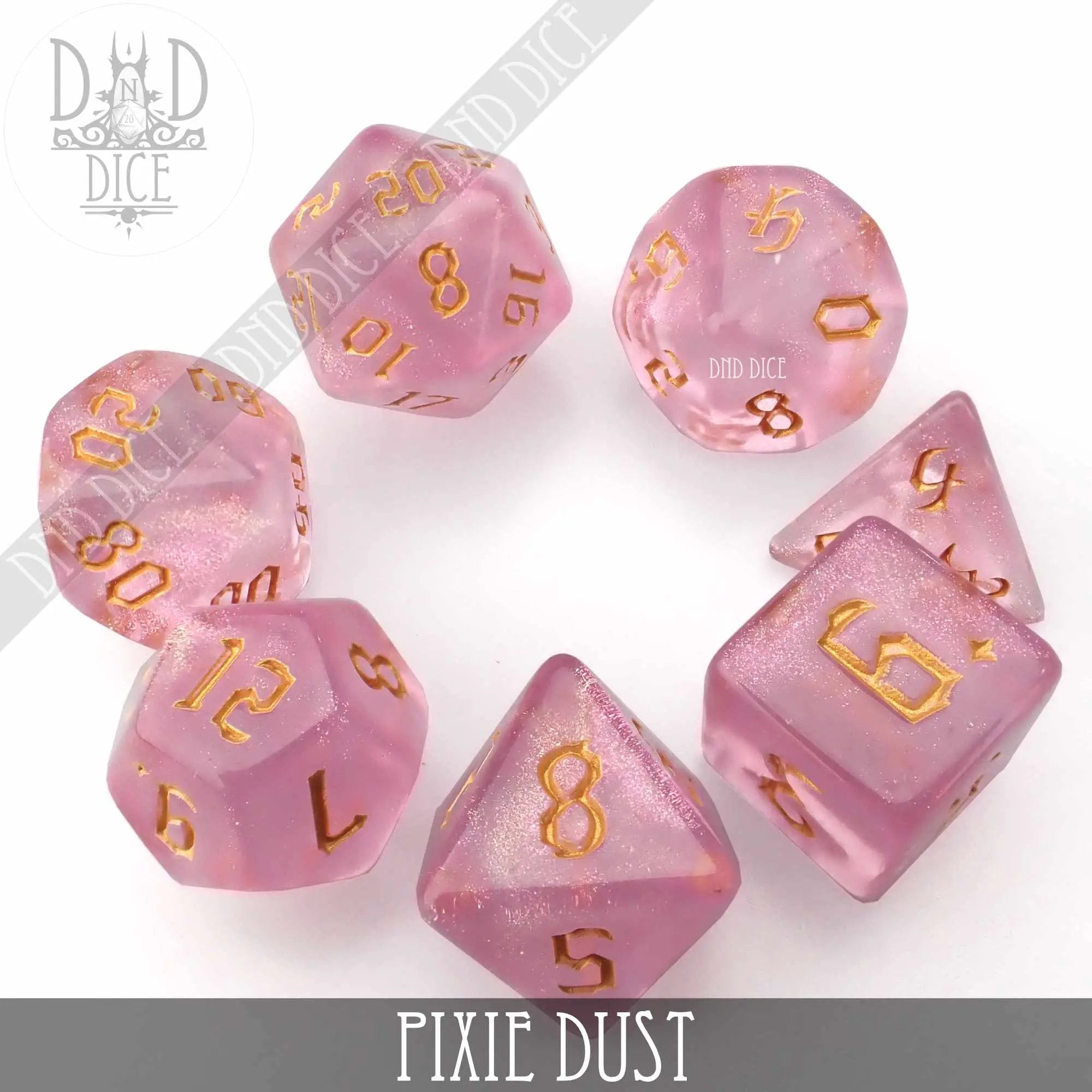 Pixie Dust Dice Set by DNDDICE.COM
