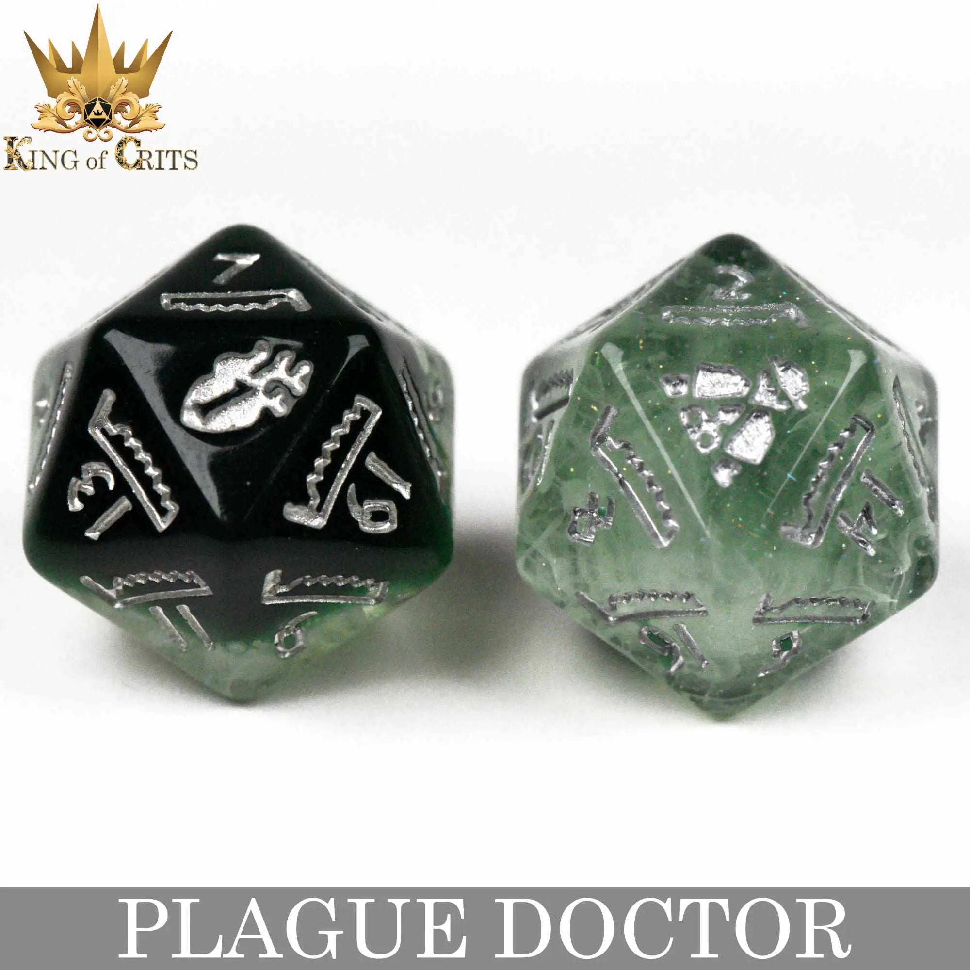Plague Doctor 11 Dice Set by DNDDICE.COM