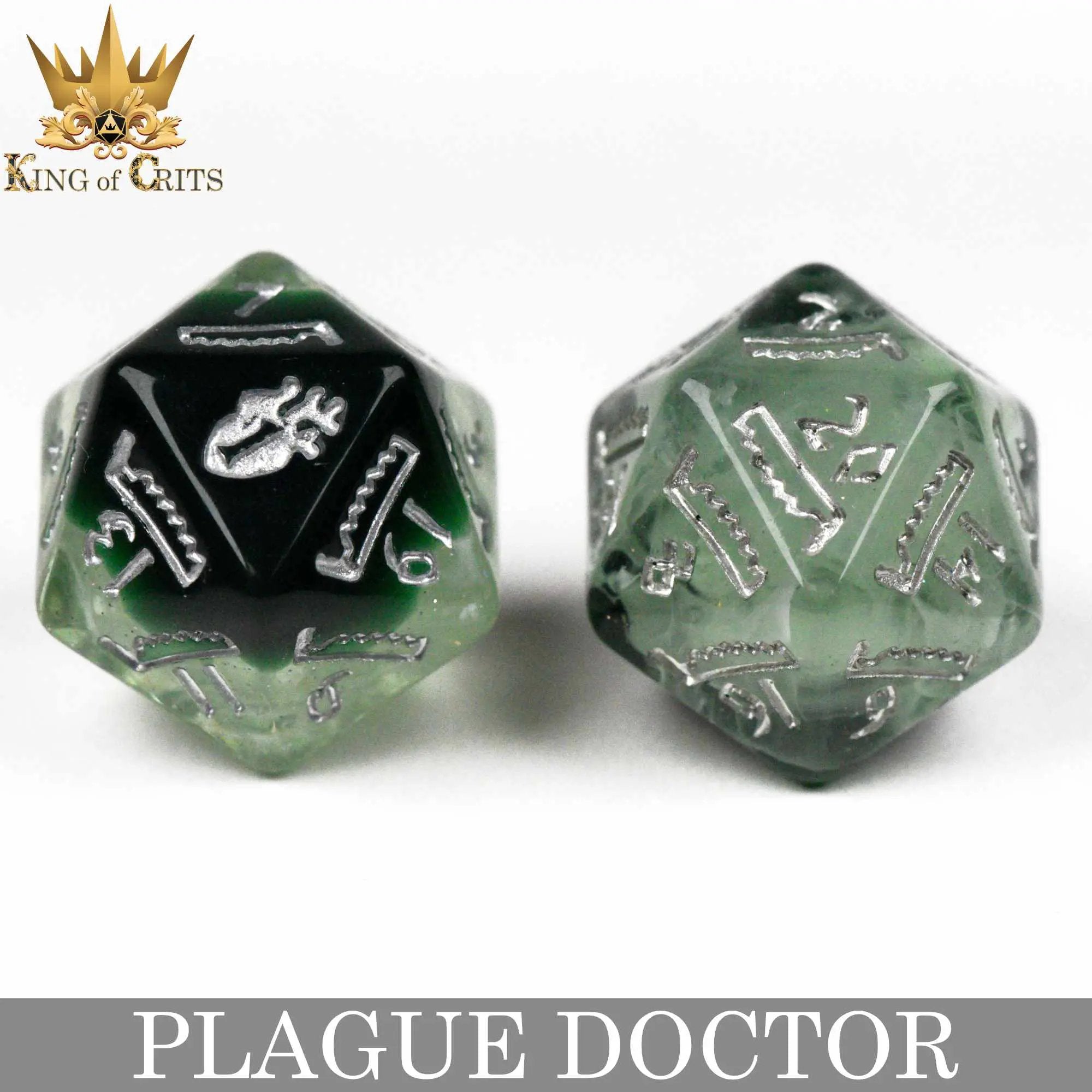 Plague Doctor 11 Dice Set by DNDDICE.COM