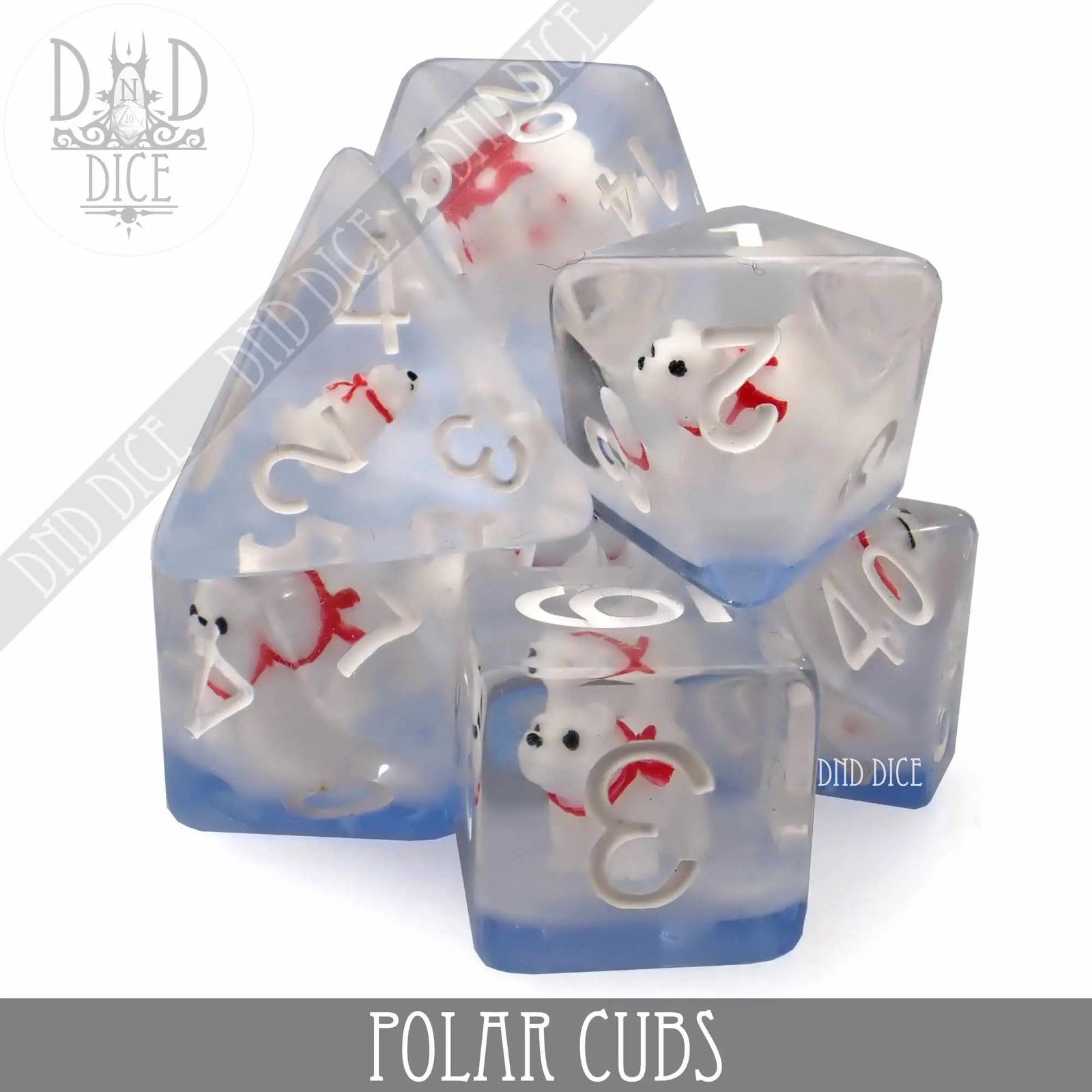 Polar Cubs Dice Set by DNDDICE.COM