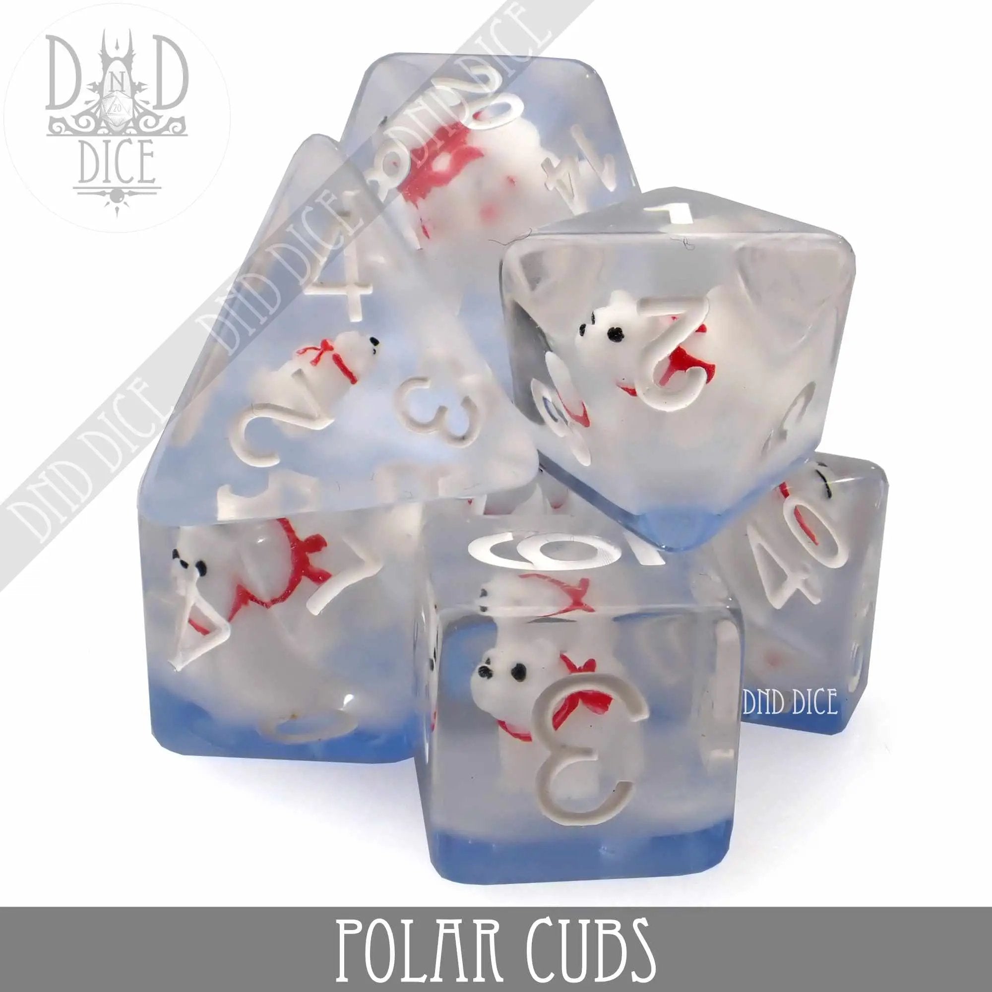 Polar Cubs Dice Set by DNDDICE.COM