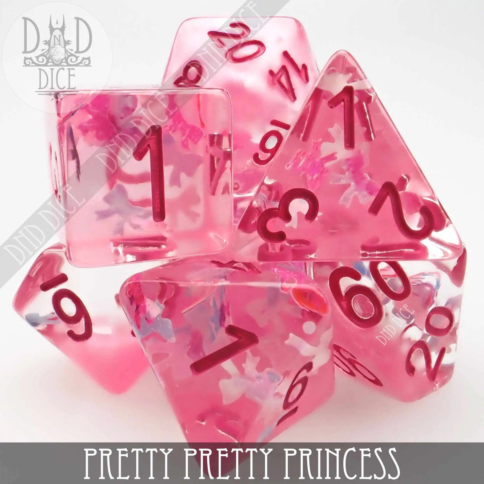 Pretty Pretty Princess Dice Set by DNDDICE.COM