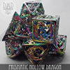 Prismatic Dragon Metal Dice Set (Gift Box) by DNDDICE.COM