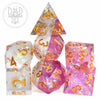Purifying Light Handmade Dice Set (Color Change) by DNDDICE.COM