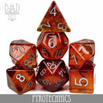 Pyrotechnics Dice Set by DNDDICE.COM