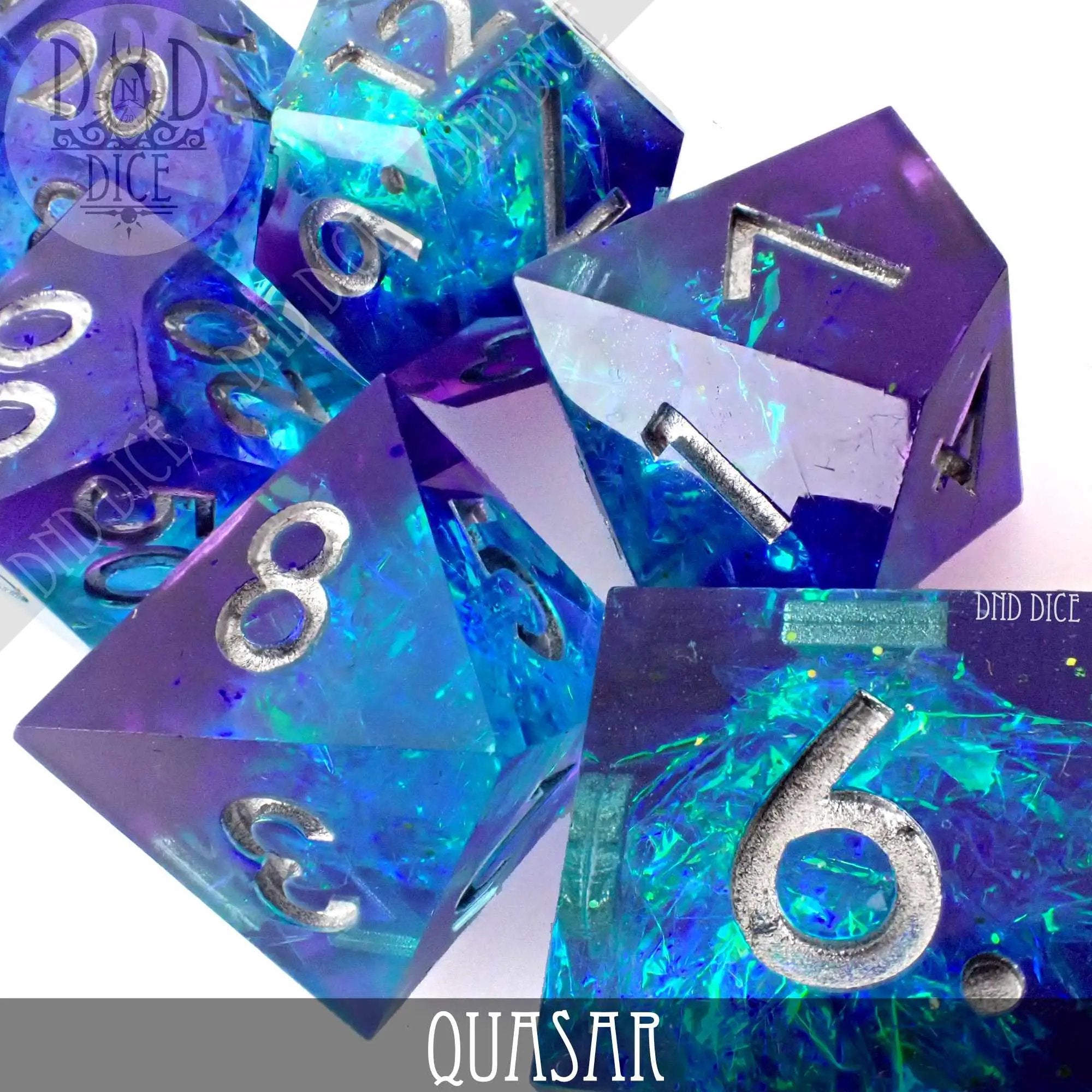 Quasar Handmade Dice Set by DNDDICE.COM