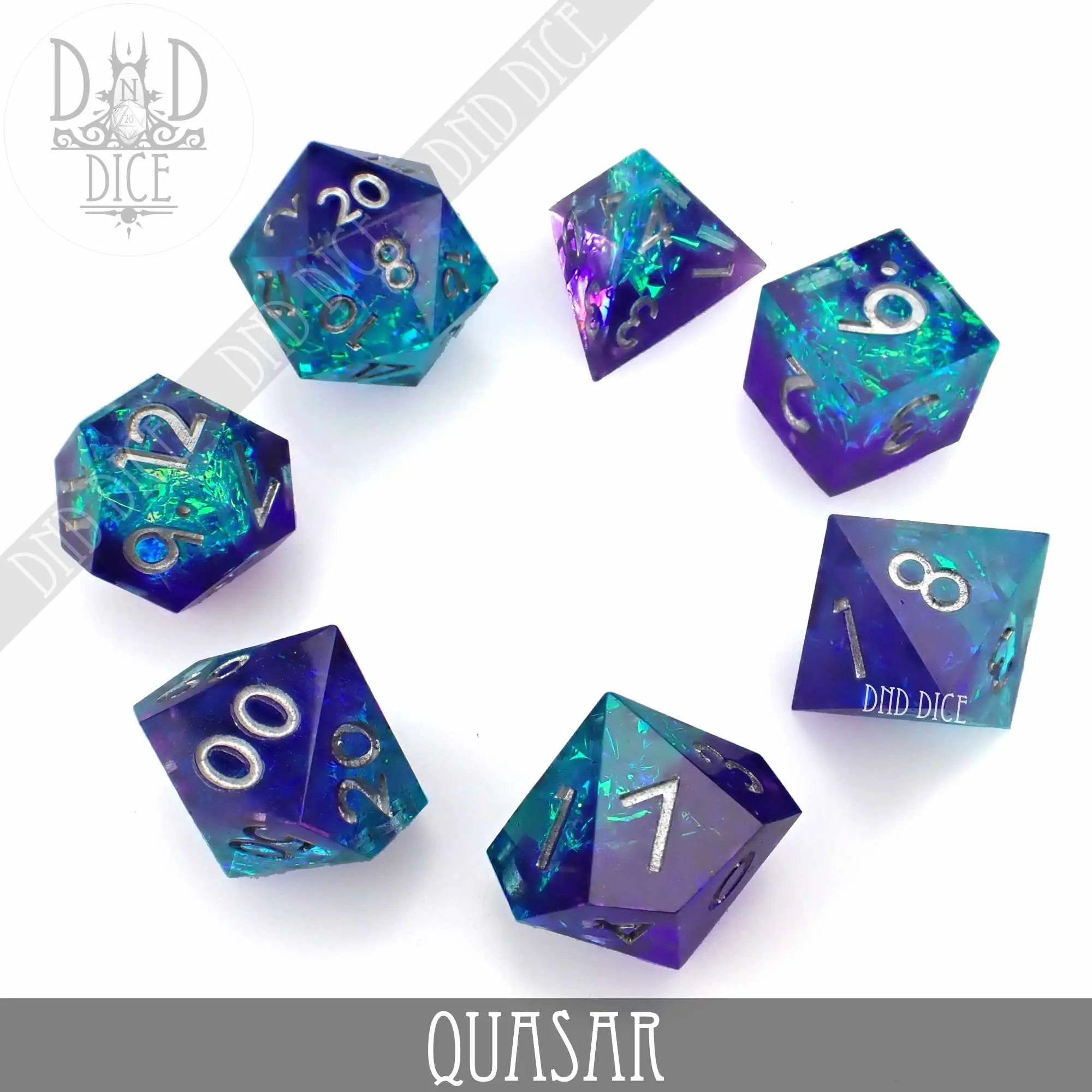 Quasar Handmade Dice Set by DNDDICE.COM