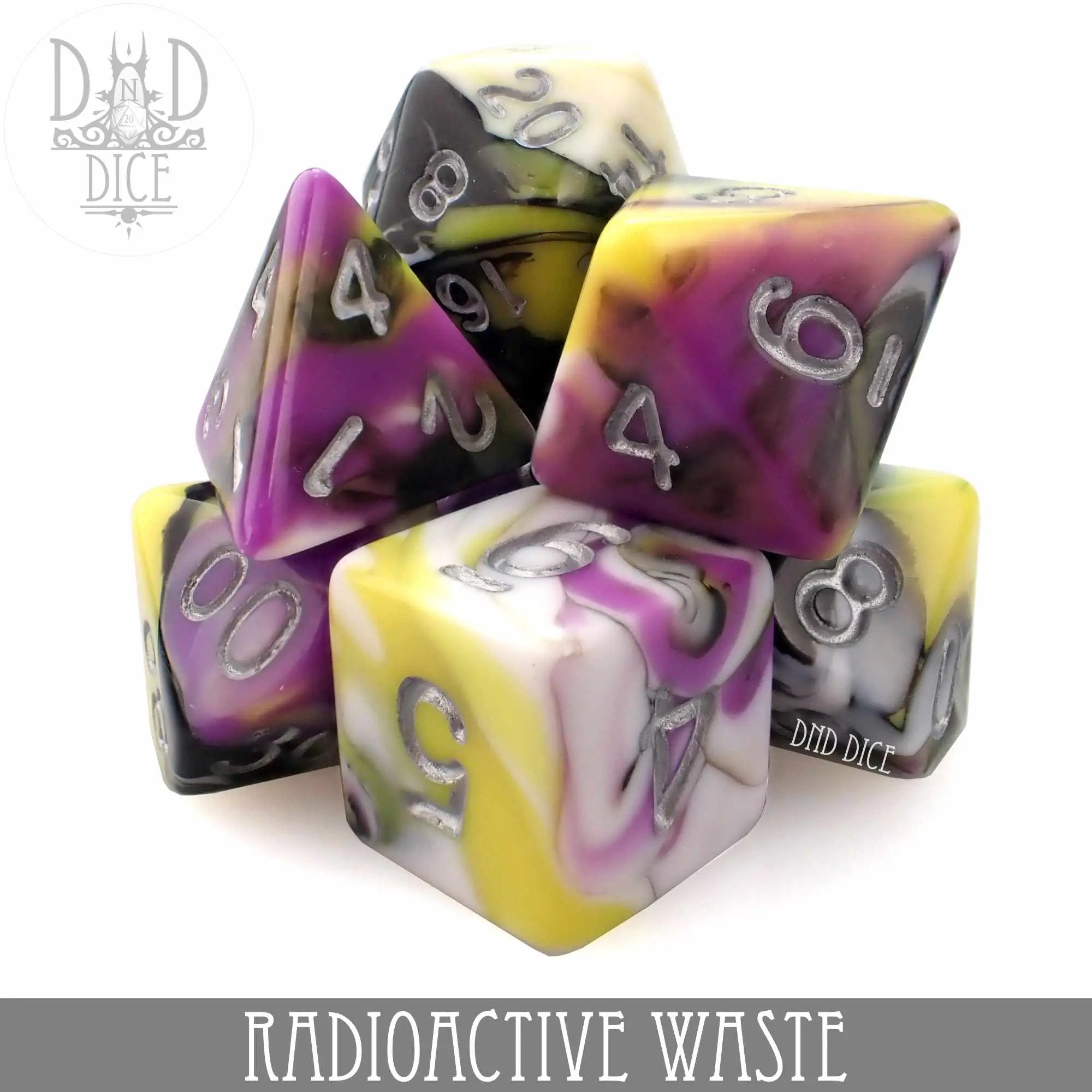 Radioactive Waste Dice Set by DNDDICE.COM