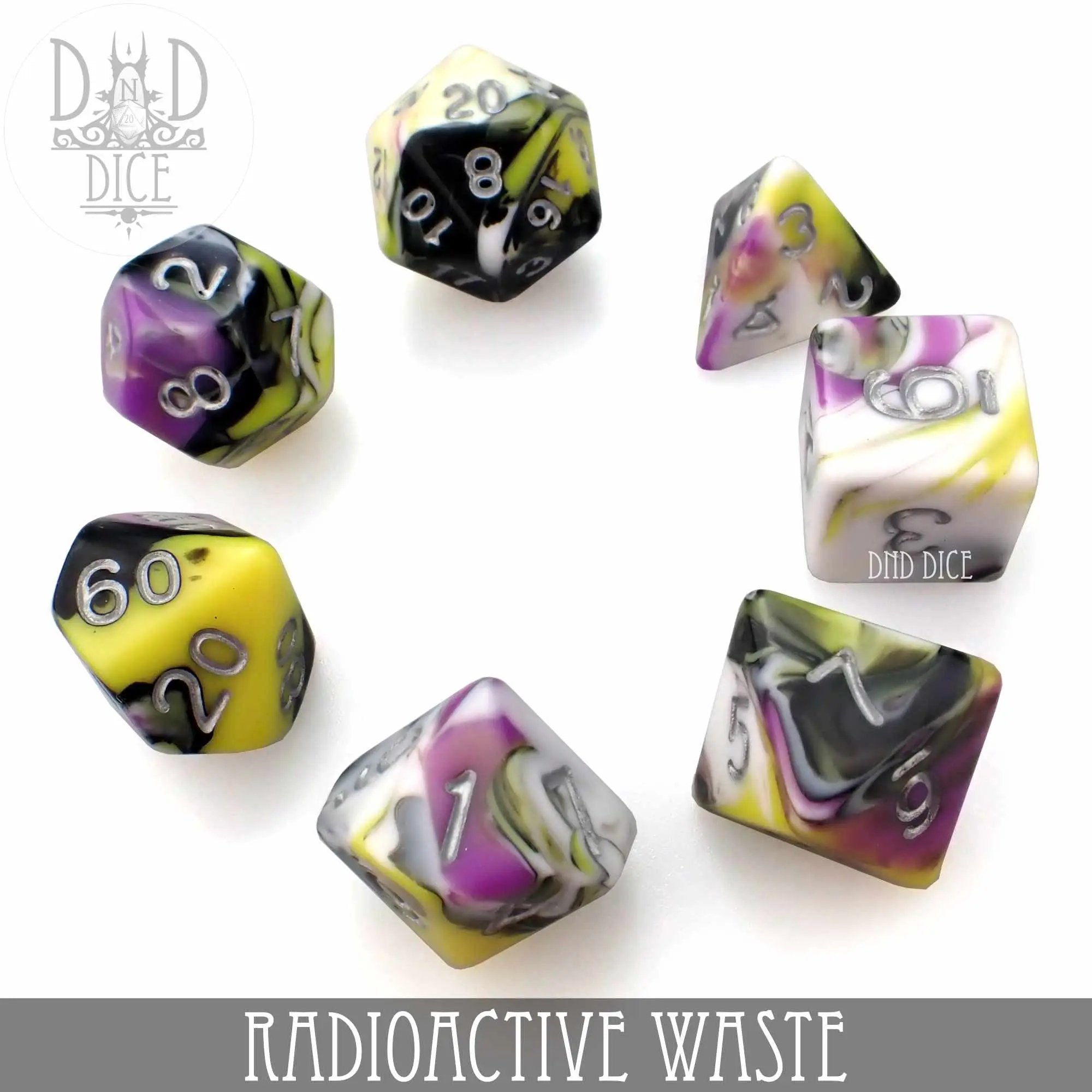 Radioactive Waste Dice Set by DNDDICE.COM