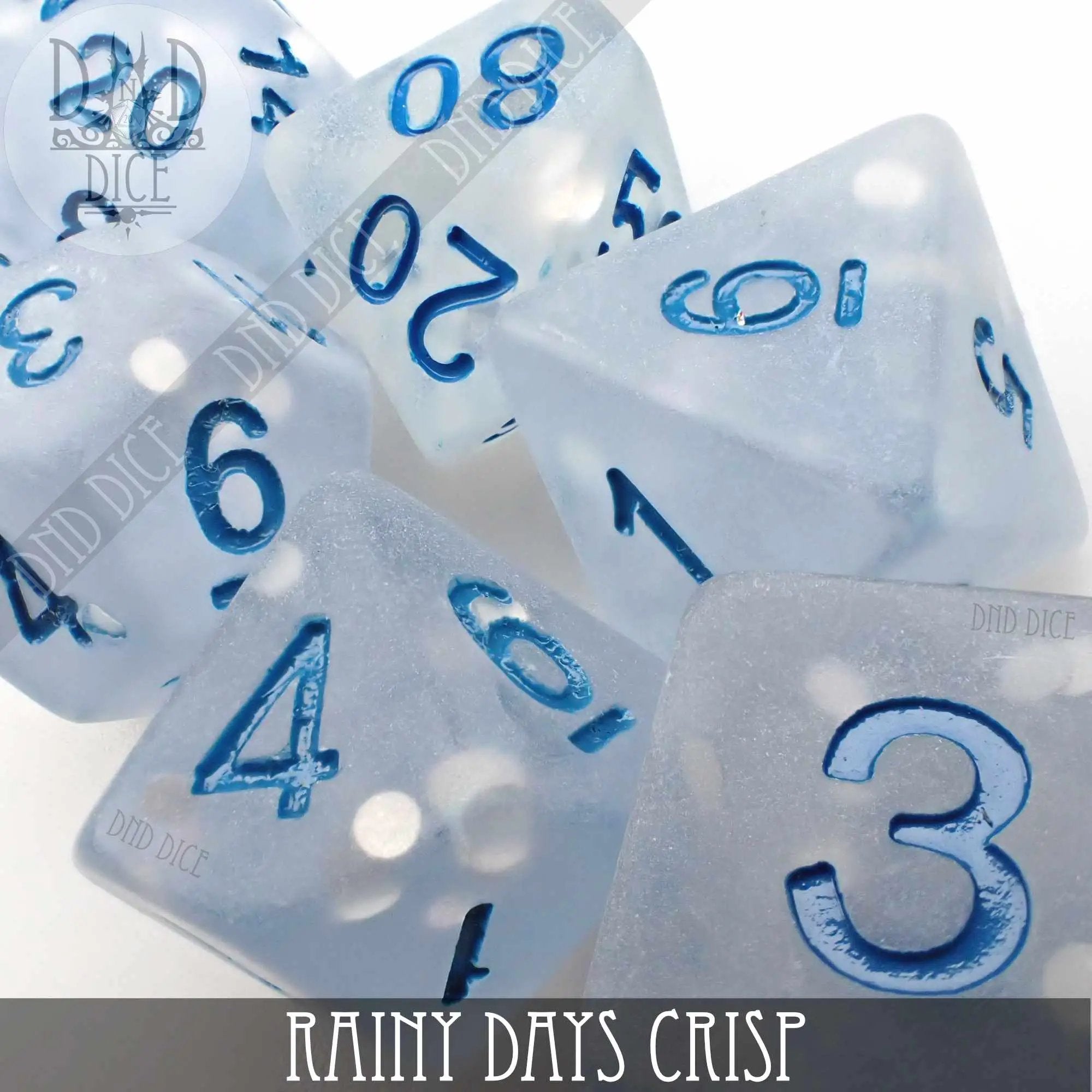 Rainy Days Crisp Dice Set by DNDDICE.COM