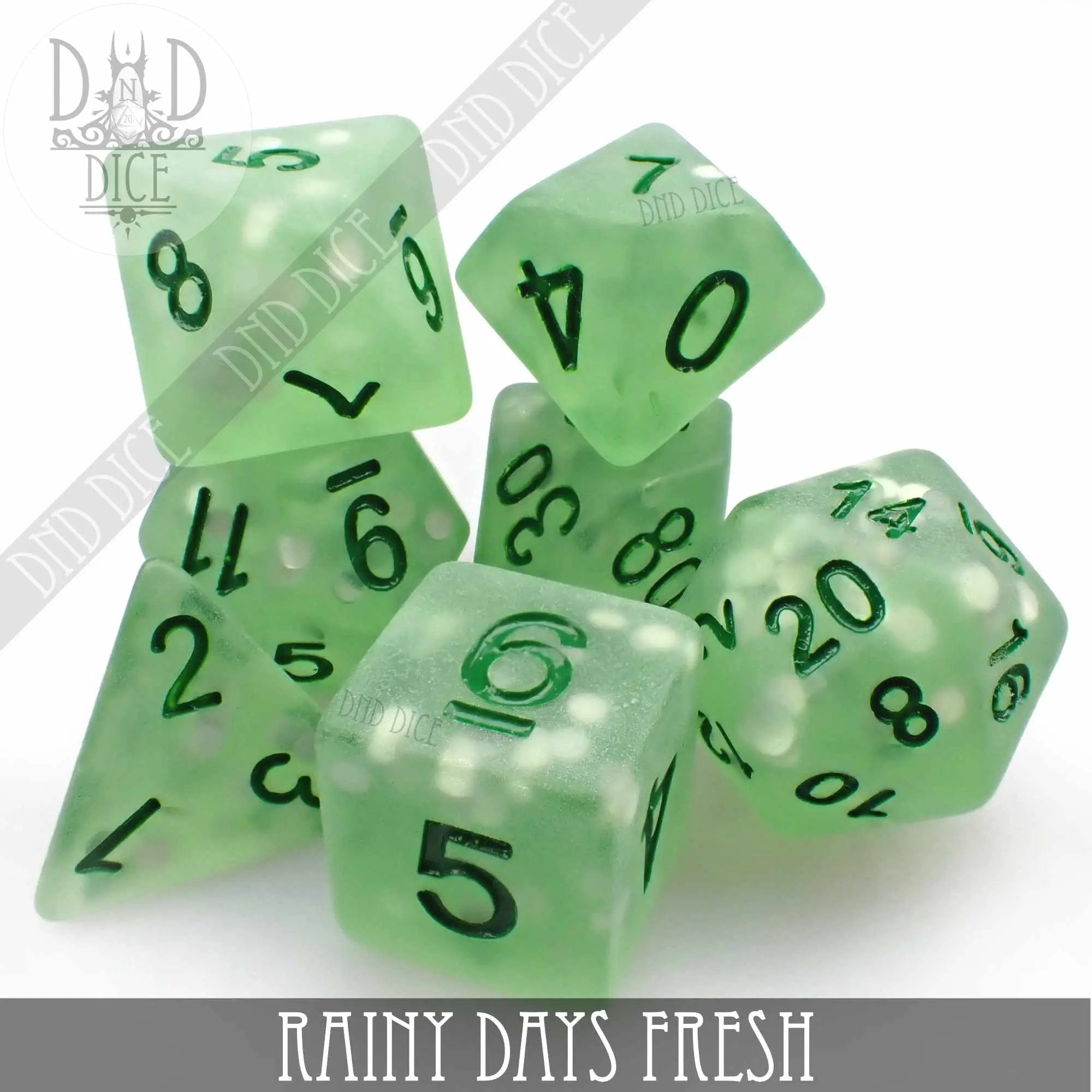 Rainy Days Fresh Dice Set by DNDDICE.COM