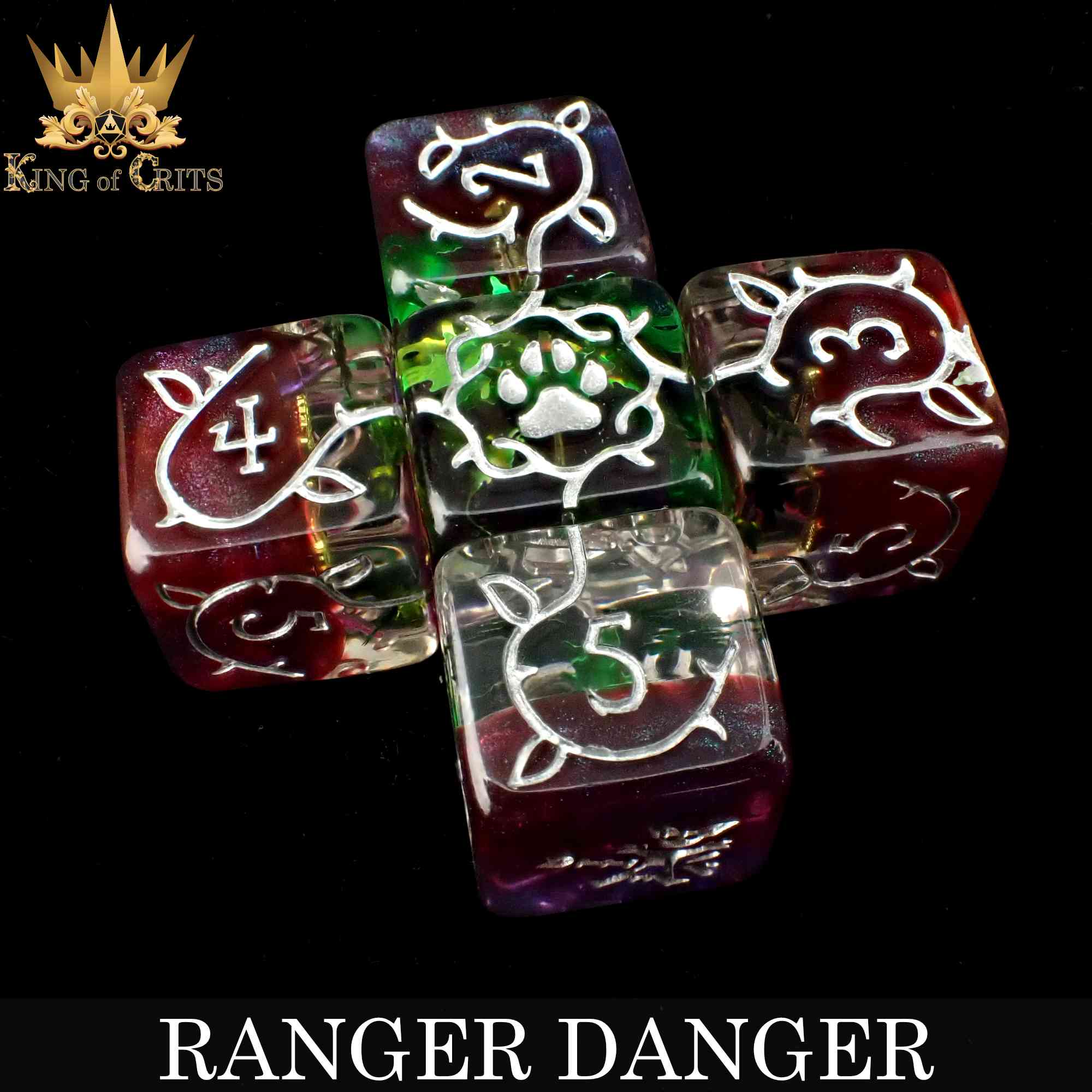 Ranger Danger 11 Dice Set by DNDDICE.COM