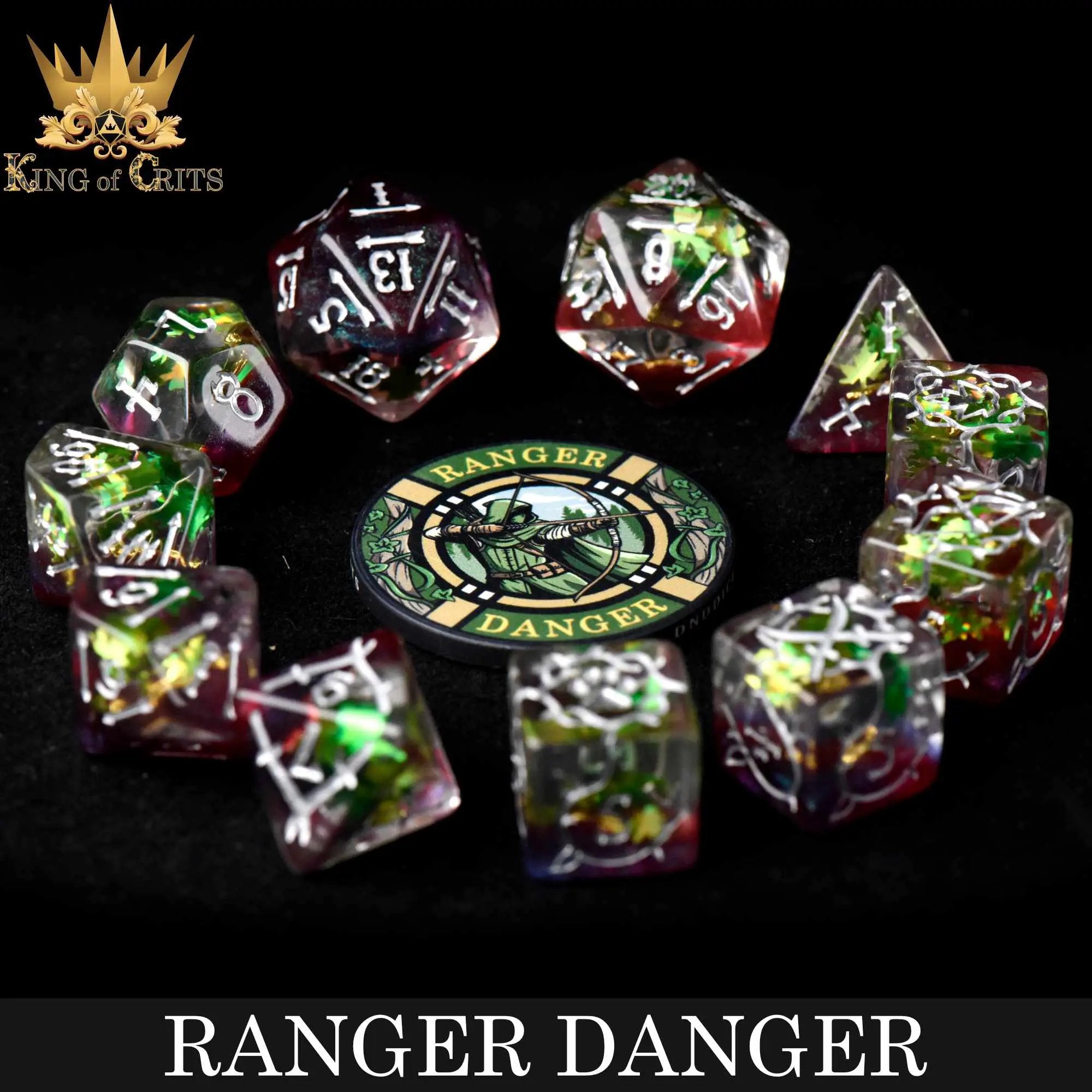 Ranger Danger 11 Dice Set by DNDDICE.COM