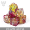 Raspberry Lemonade Dice Set by DNDDICE.COM