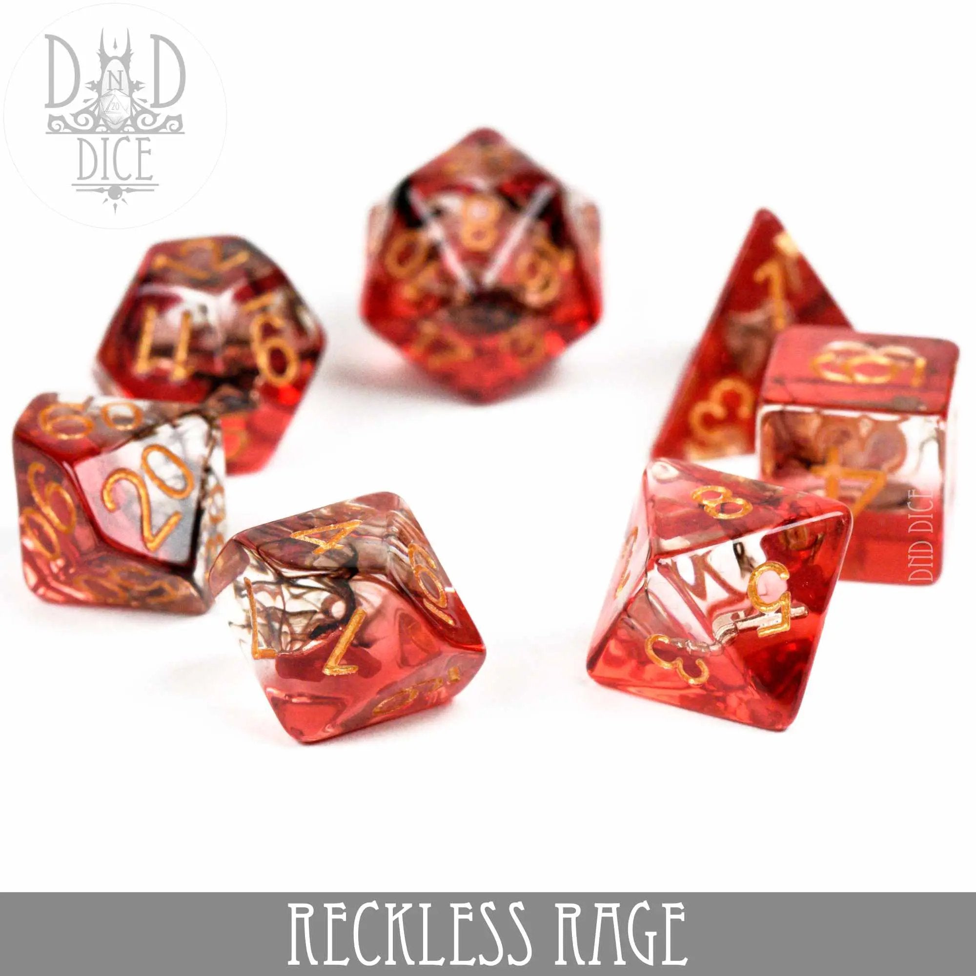 Reckless Rage Dice Set by DNDDICE.COM