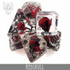 Red Skull Dice Set by DNDDICE.COM