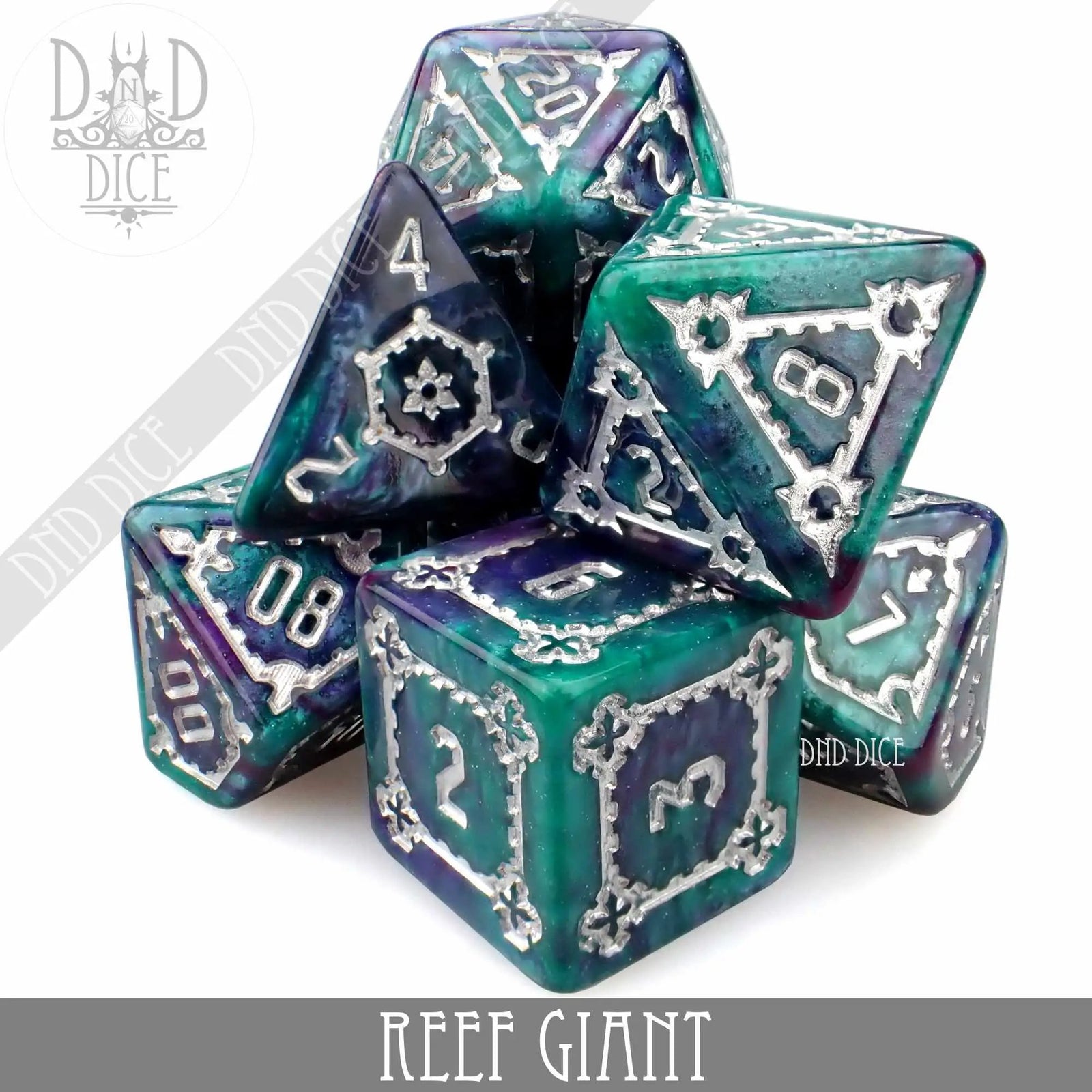 Reef Giant Dice Set (Oversized) by DNDDICE.COM