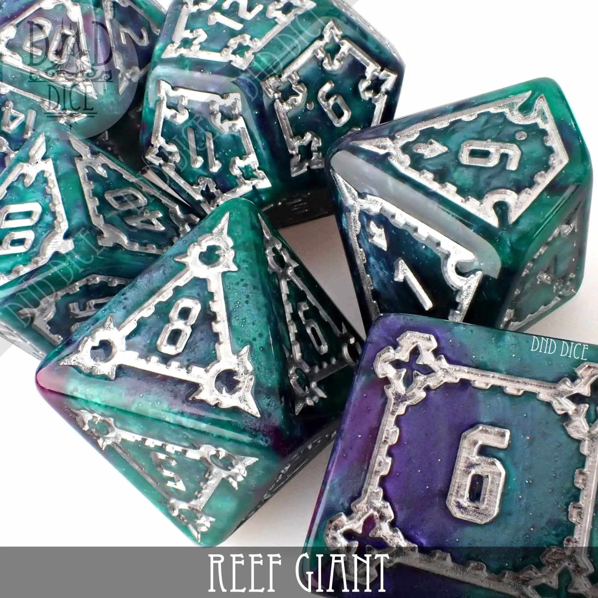 Reef Giant Dice Set (Oversized) by DNDDICE.COM