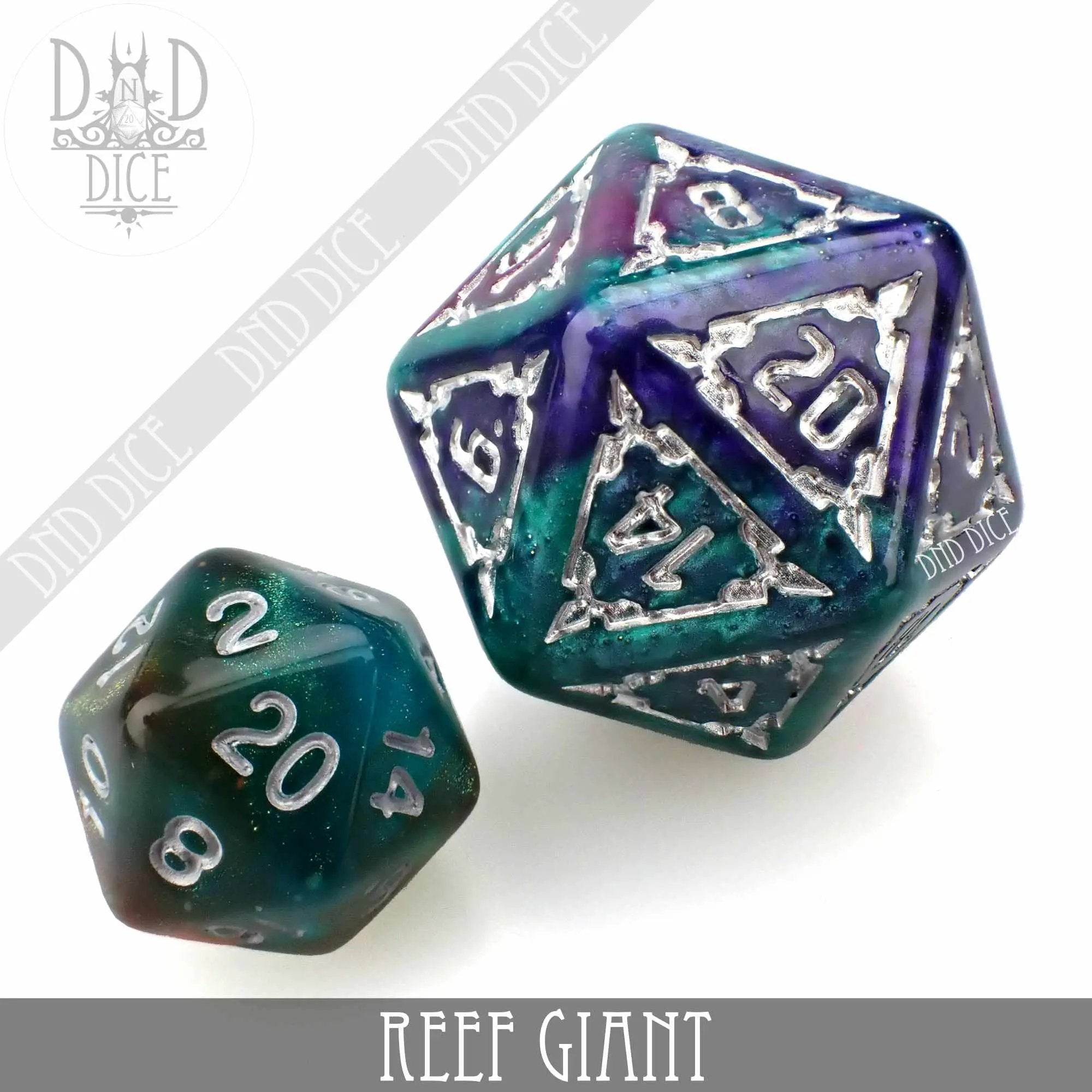 Reef Giant Dice Set (Oversized) by DNDDICE.COM