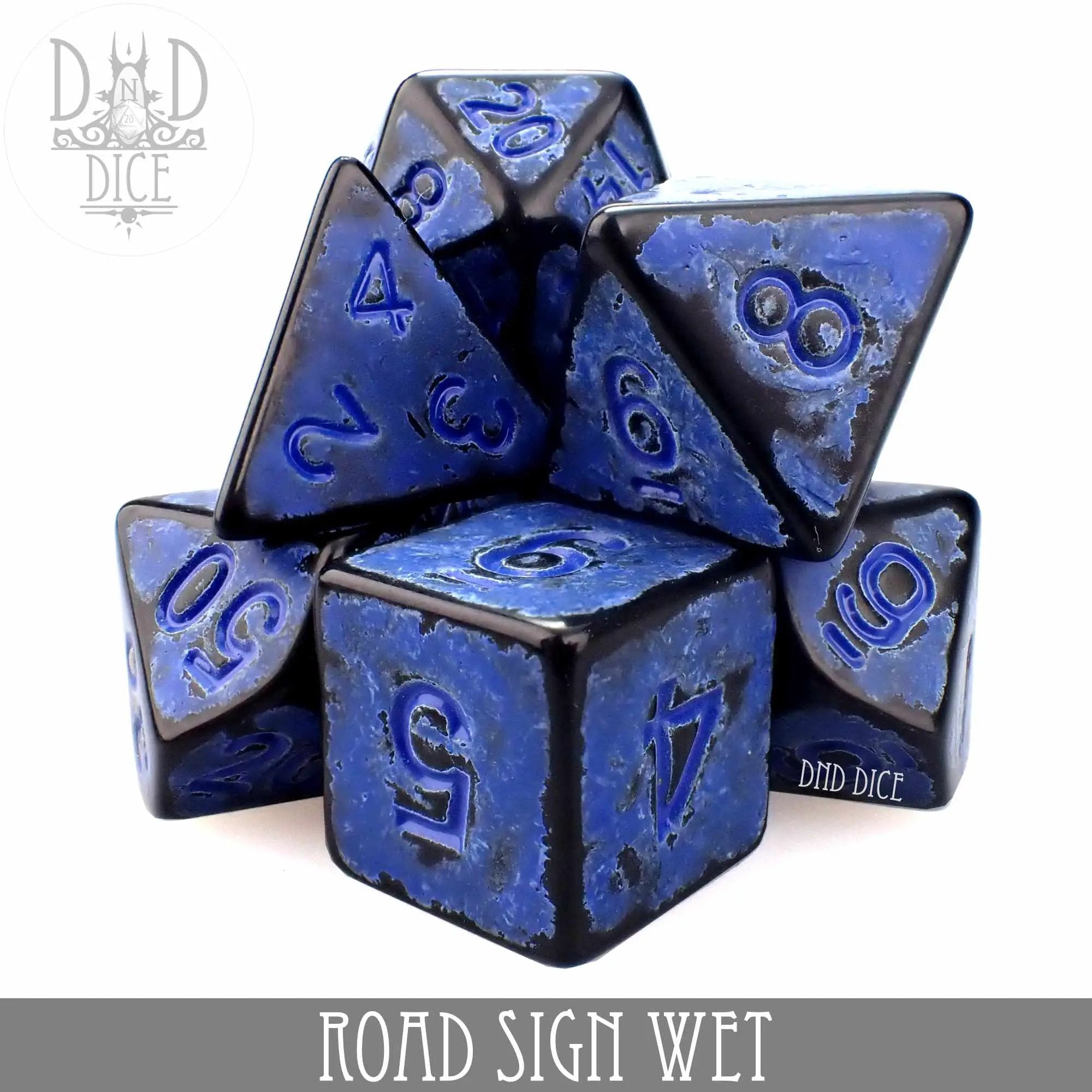 Road Sign Wet Dice Set by DNDDICE.COM