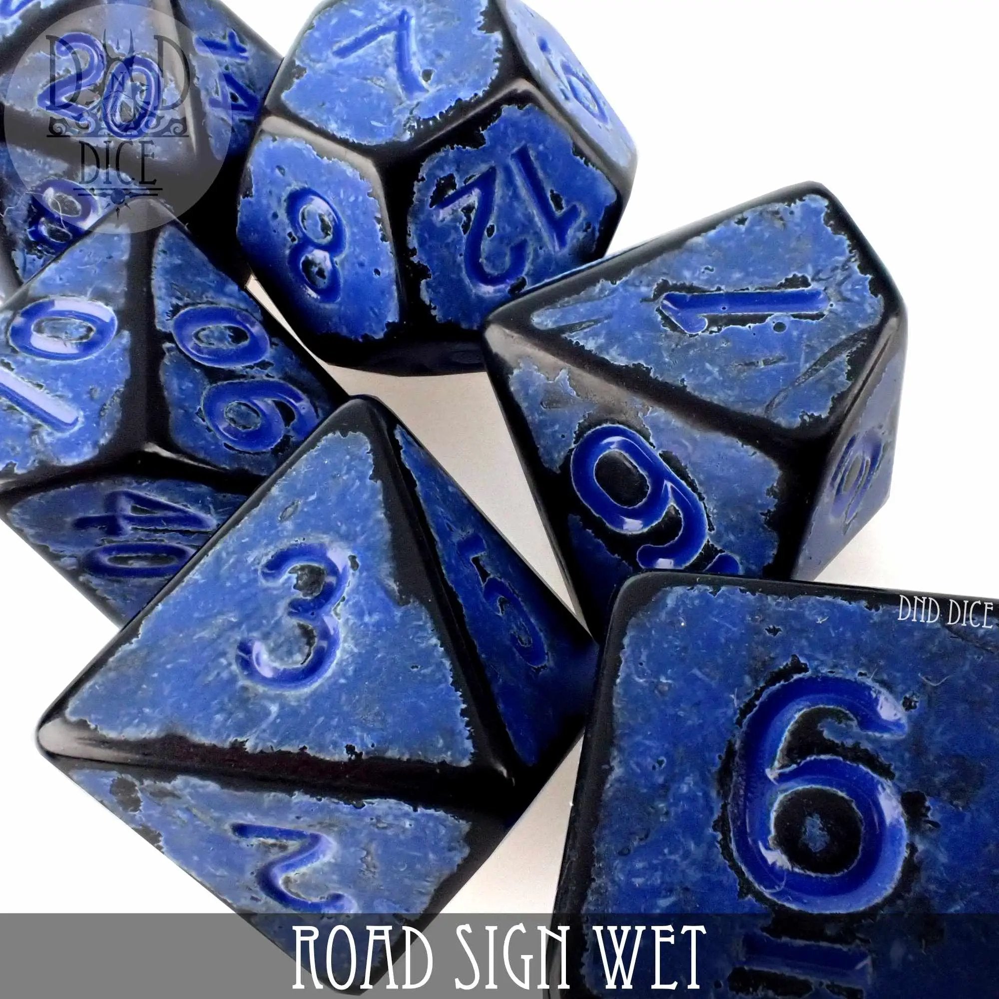 Road Sign Wet Dice Set by DNDDICE.COM