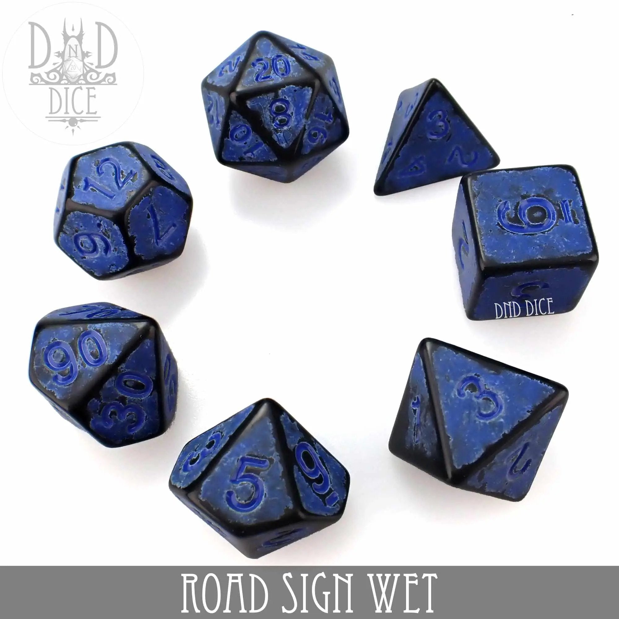 Road Sign Wet Dice Set by DNDDICE.COM