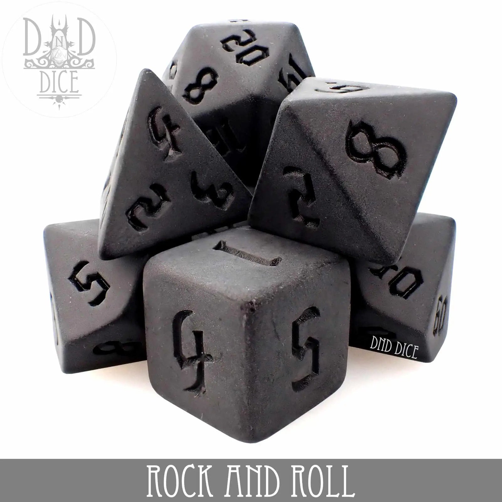 Rock and Roll Dice Set by DNDDICE.COM