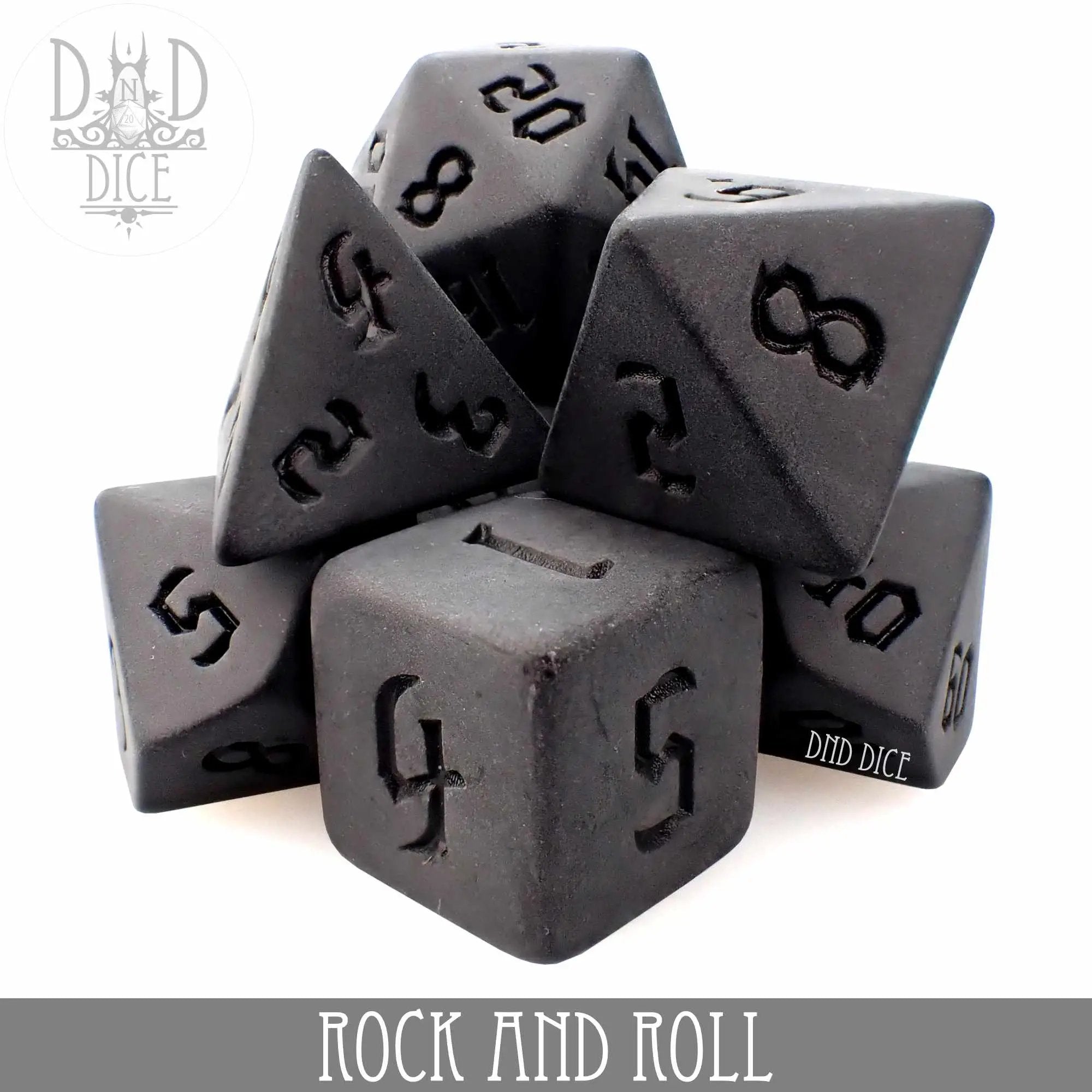 Rock and Roll Dice Set by DNDDICE.COM