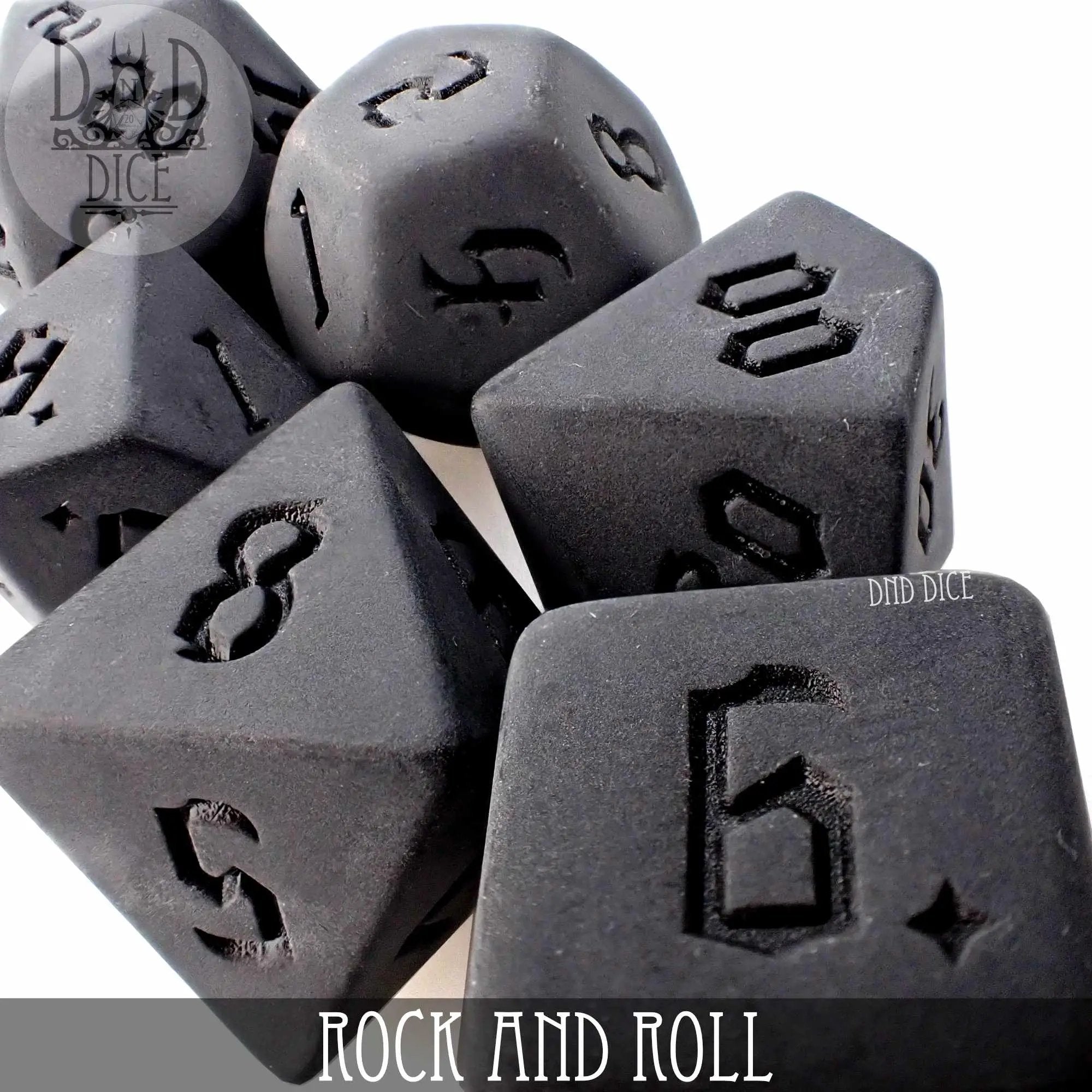 Rock and Roll Dice Set by DNDDICE.COM