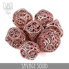 Savage Squid Metal Dice Set (Gift Box) by DNDDICE.COM