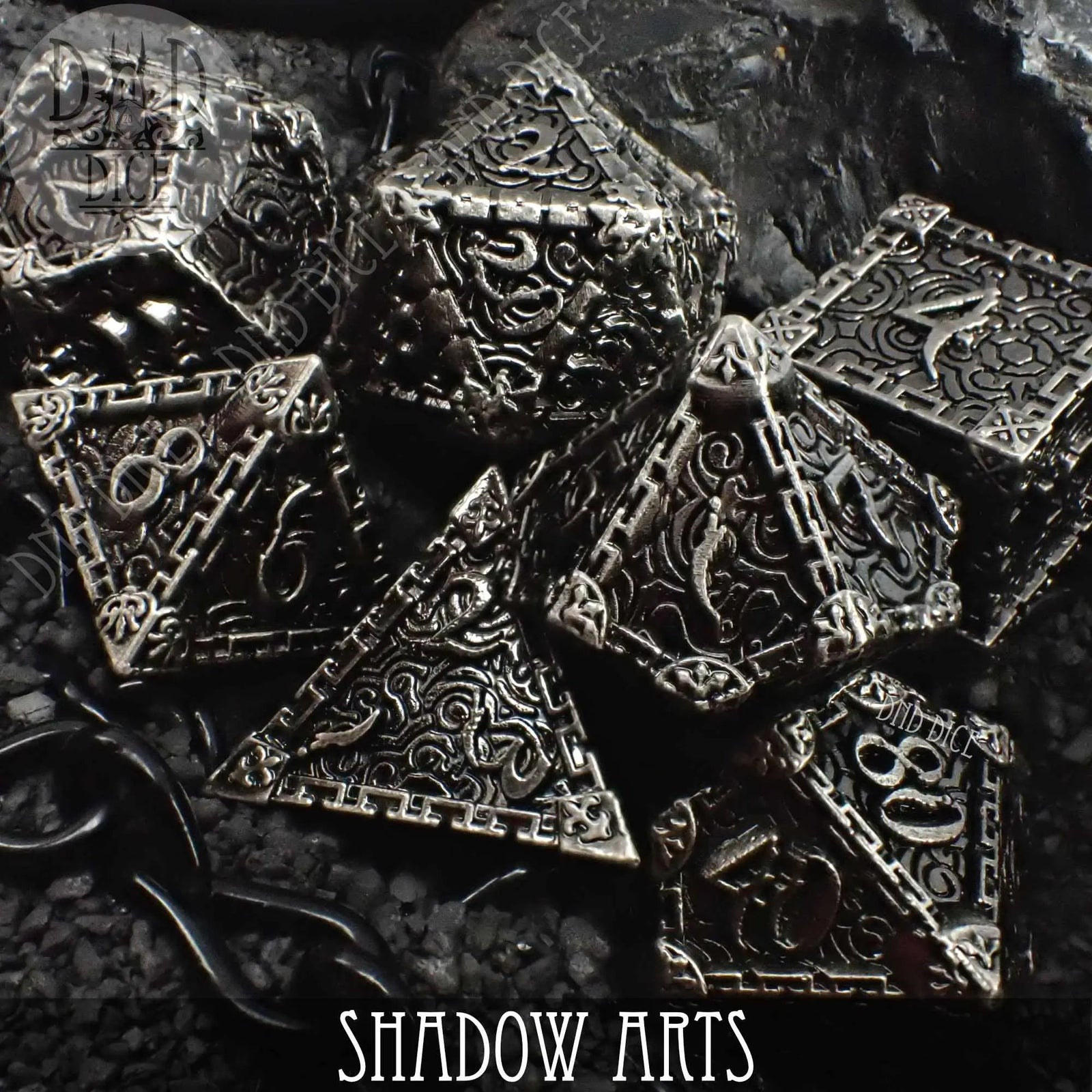 Shadow Arts Metal Dice Set by DNDDICE.COM