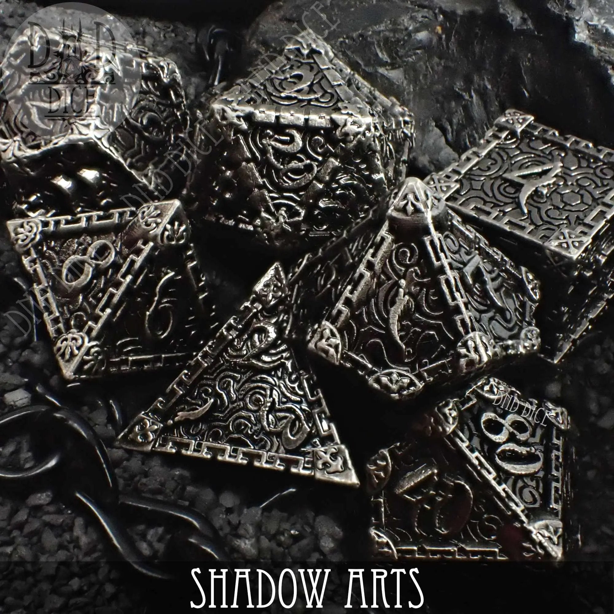 Shadow Arts Metal Dice Set by DNDDICE.COM