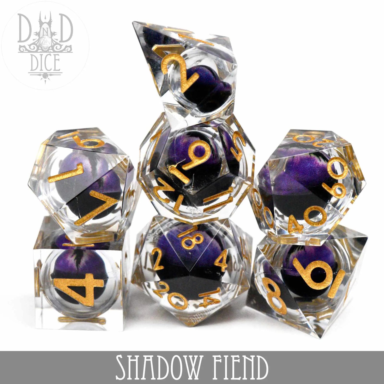 Shadow Fiend Liquid Core Dice Set by DNDDICE.COM
