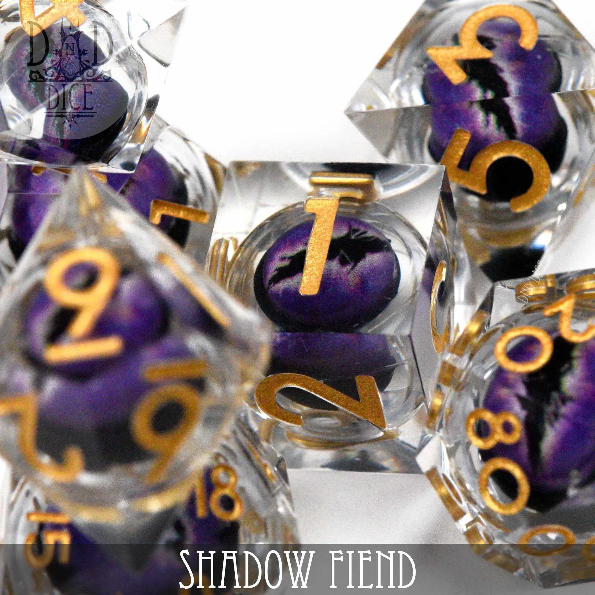 Shadow Fiend Liquid Core Dice Set by DNDDICE.COM