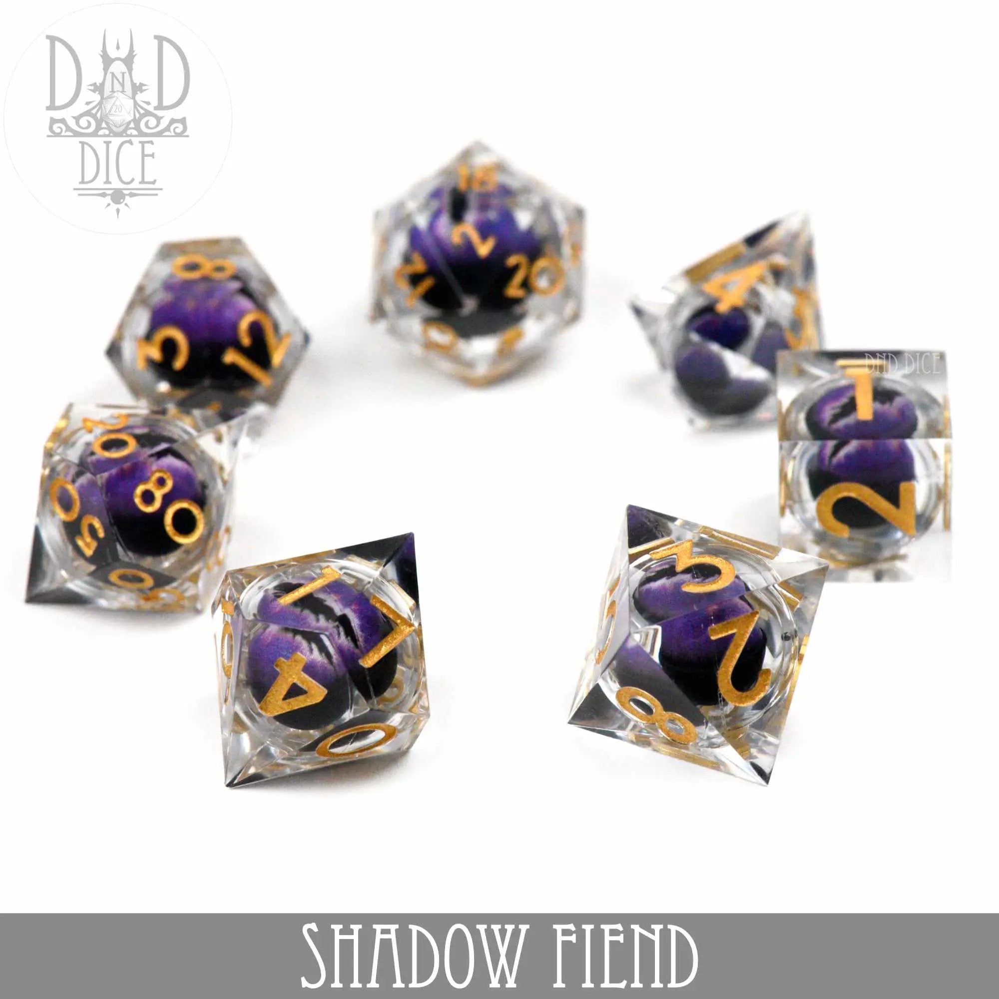 Shadow Fiend Liquid Core Dice Set by DNDDICE.COM