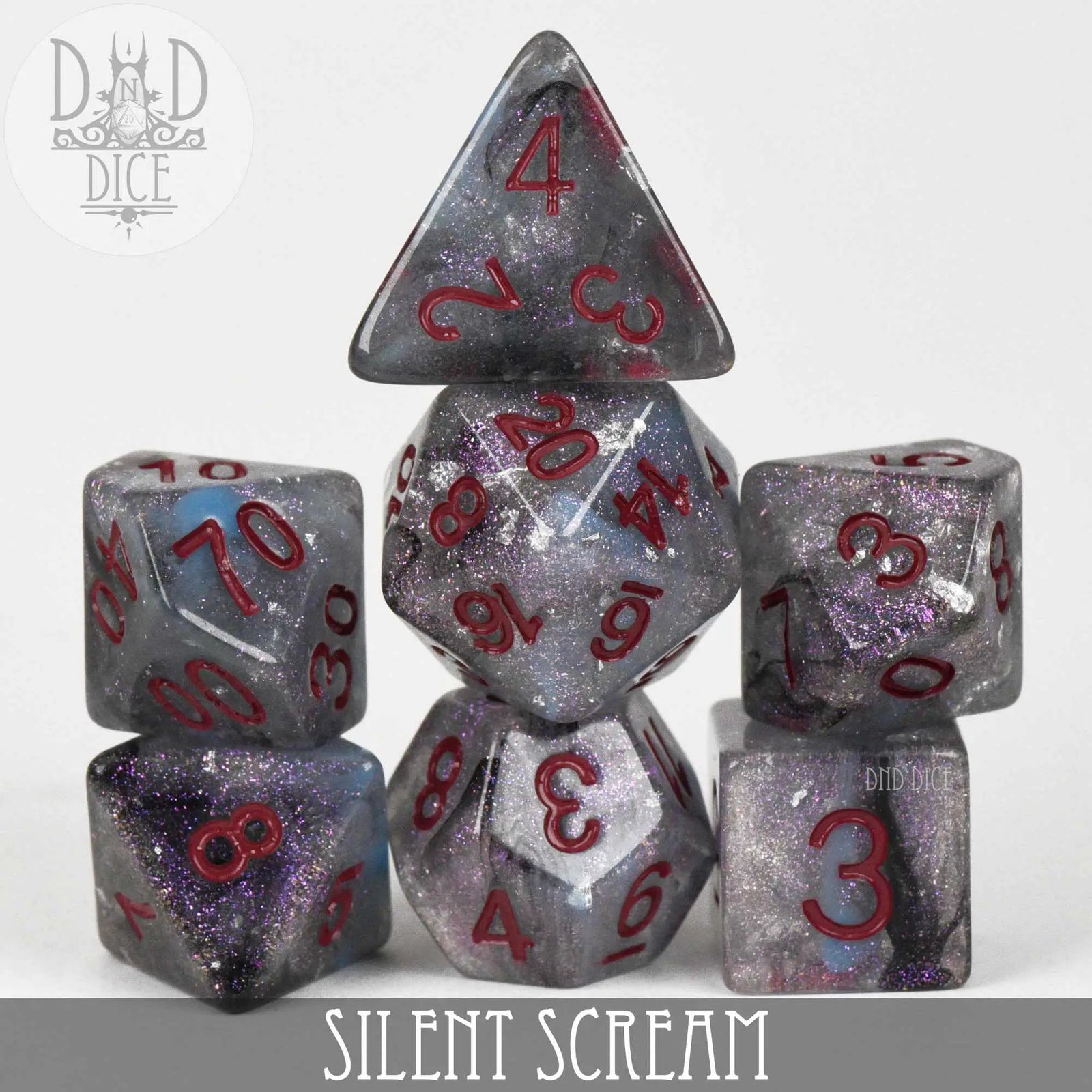 Silent Scream Dice Set by DNDDICE.COM