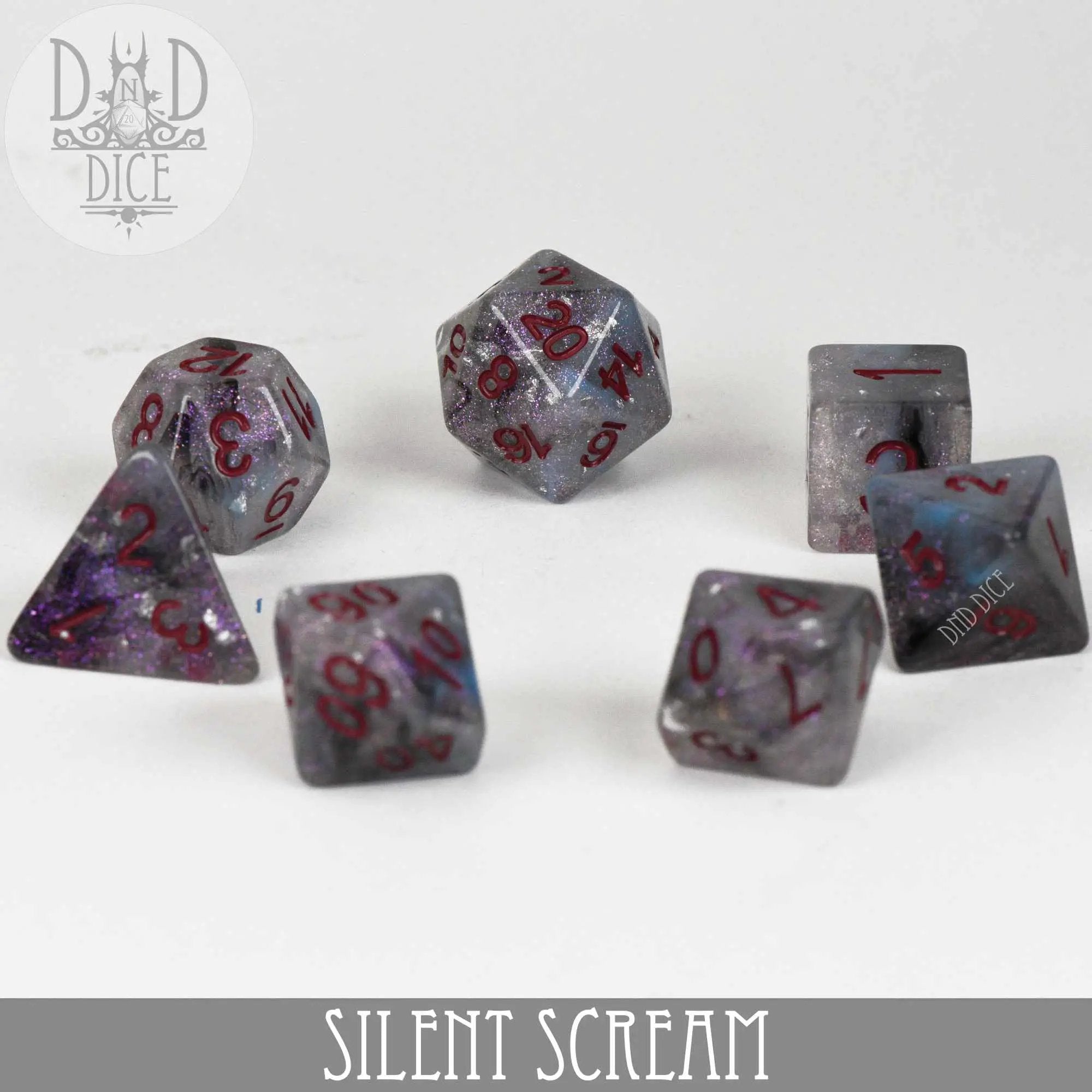 Silent Scream Dice Set by DNDDICE.COM