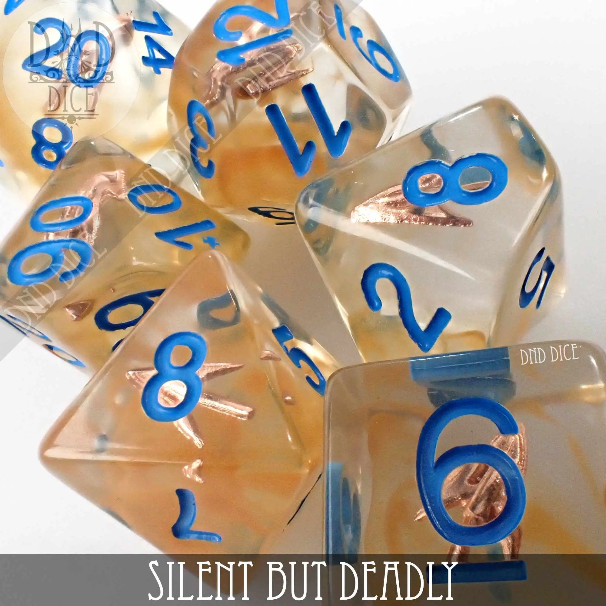 Silent But Deadly Dice Set by DNDDICE.COM