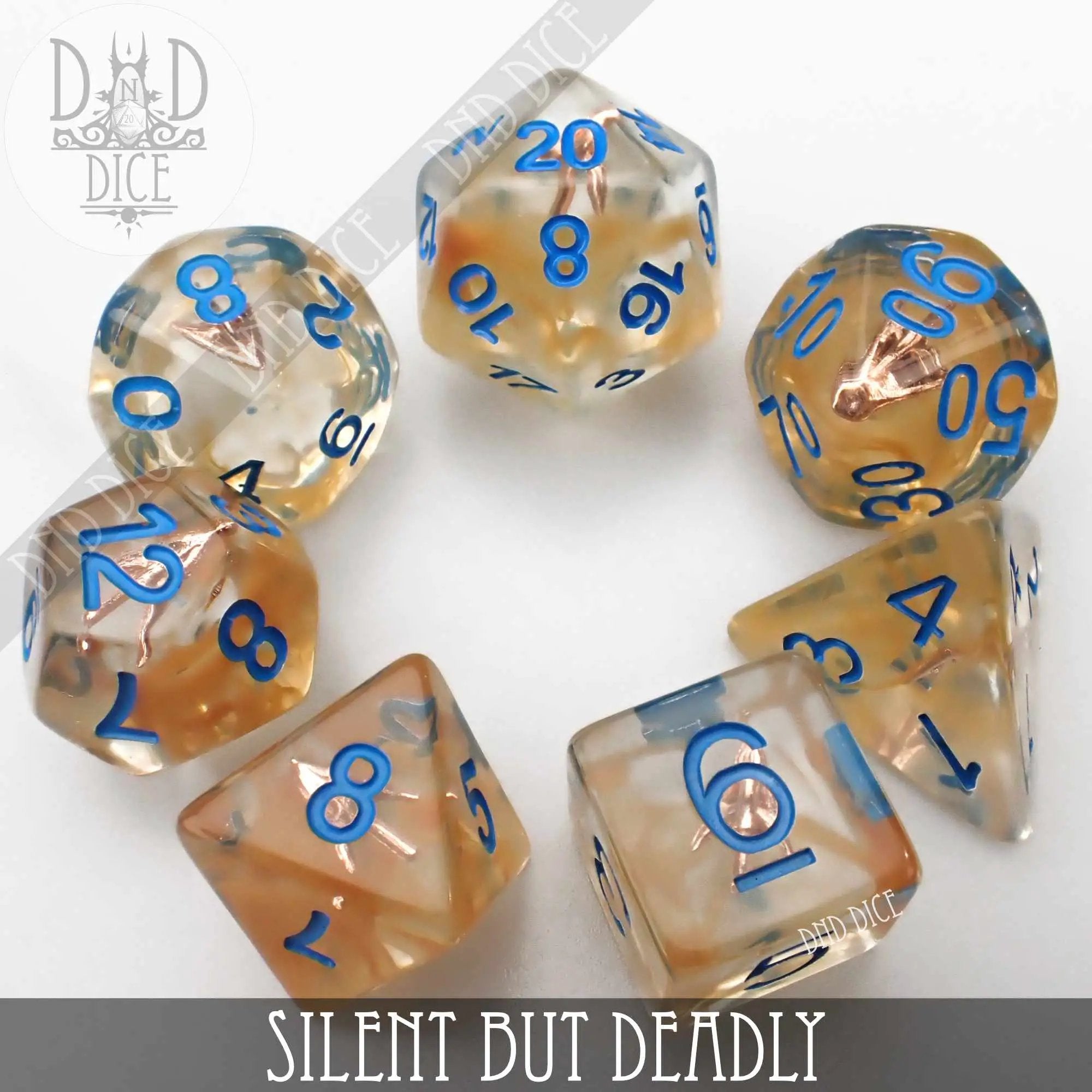 Silent But Deadly Dice Set by DNDDICE.COM