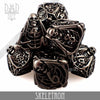 Skeletron Metal Dice Set (Gift Box) by DNDDICE.COM