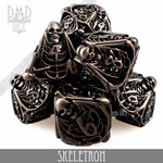 Skeletron Metal Dice Set (Gift Box) by DNDDICE.COM