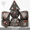 Slasher Metal Dice Set by DNDDICE.COM
