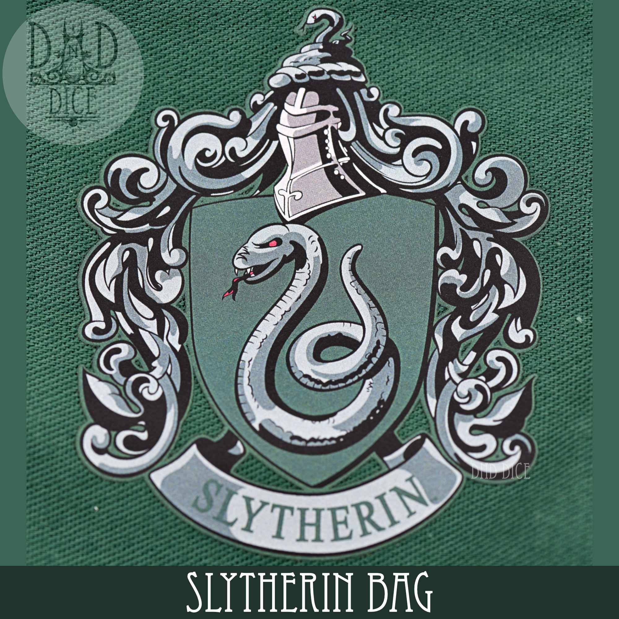 Harry Potter - Slytherin Dice Bag & 5D6 by DNDDICE.COM